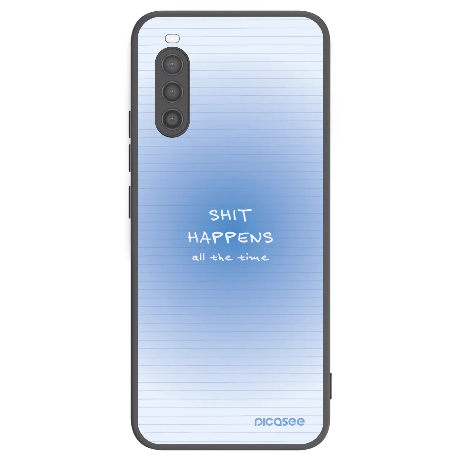 Picasee Μαύρη θήκη σιλικόνης για Sony Xperia 10 II - Oops Memo