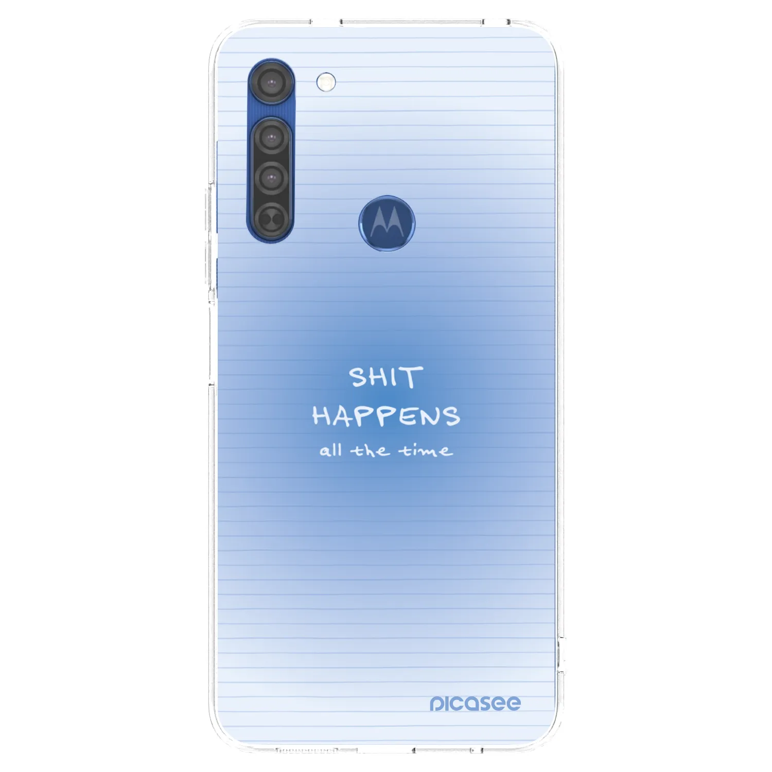 Picasee διαφανής θήκη σιλικόνης Motorola Moto G8 - Oops Memo