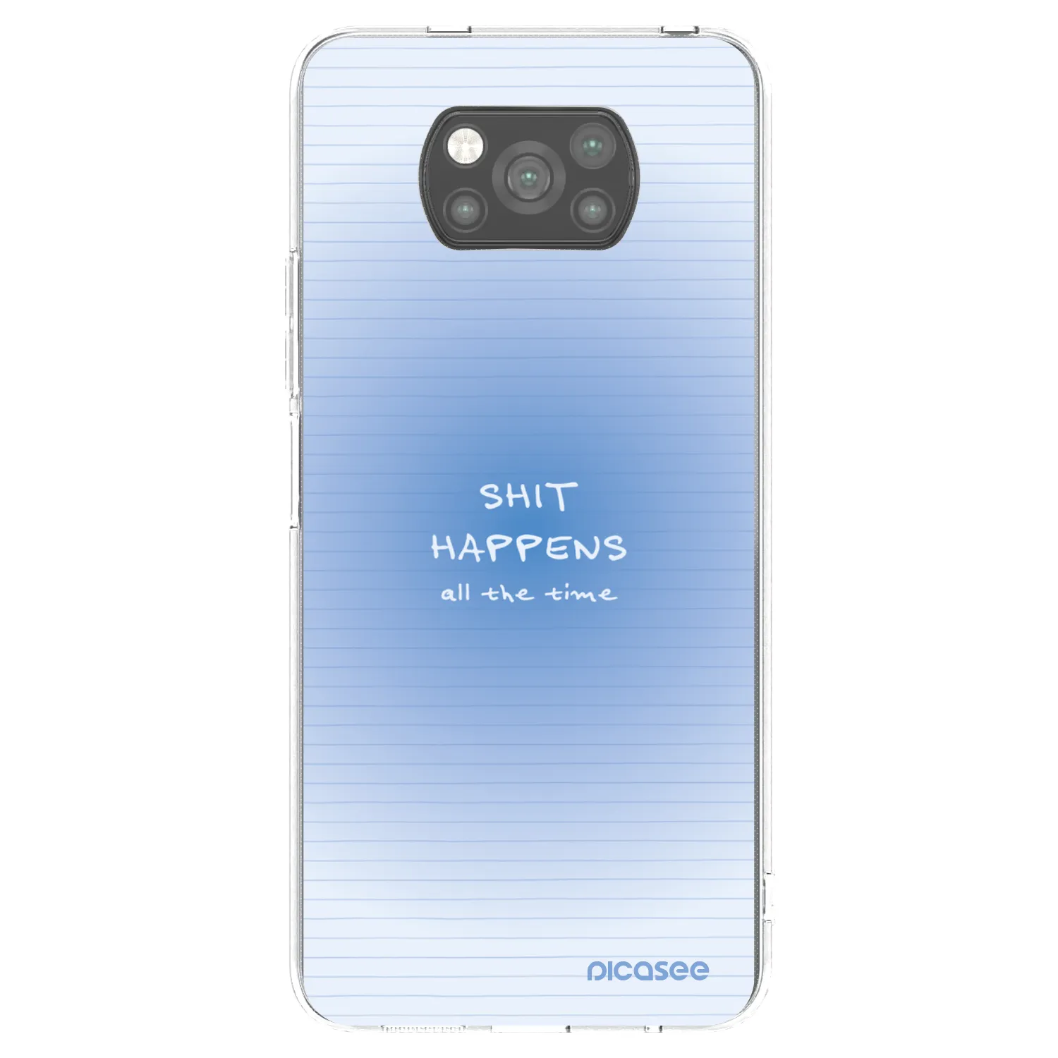 Picasee Μαύρη θήκη σιλικόνης για Xiaomi Poco X3 Pro - Oops Memo