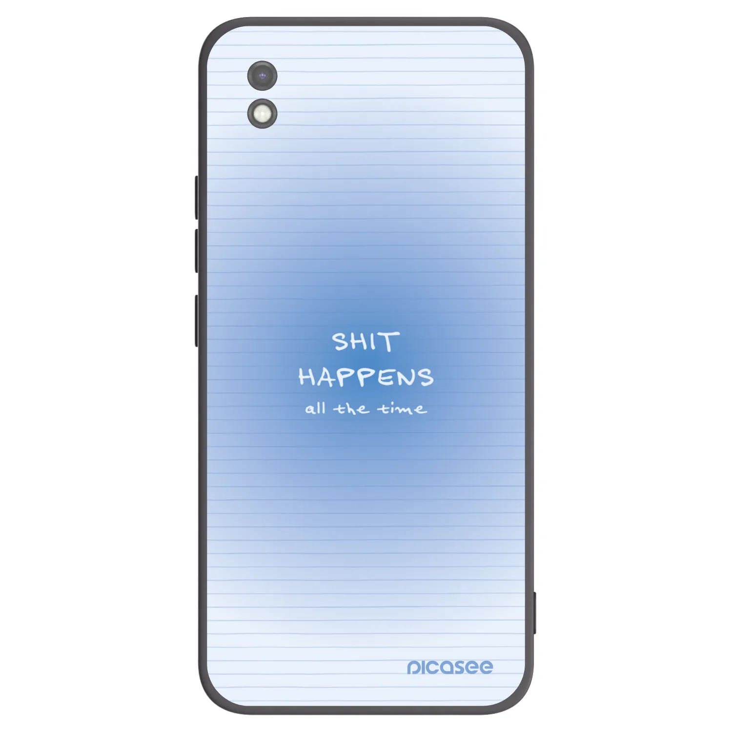 Picasee Μαύρη θήκη σιλικόνης για Xiaomi Redmi 9AT - Oops Memo