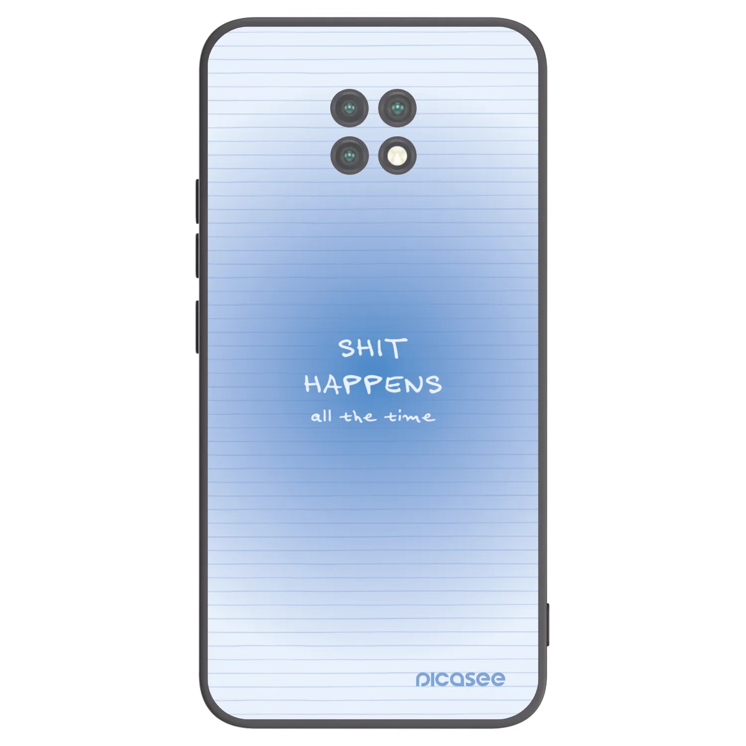 Picasee Μαύρη θήκη σιλικόνης για Xiaomi Redmi Note 9T - Oops Memo