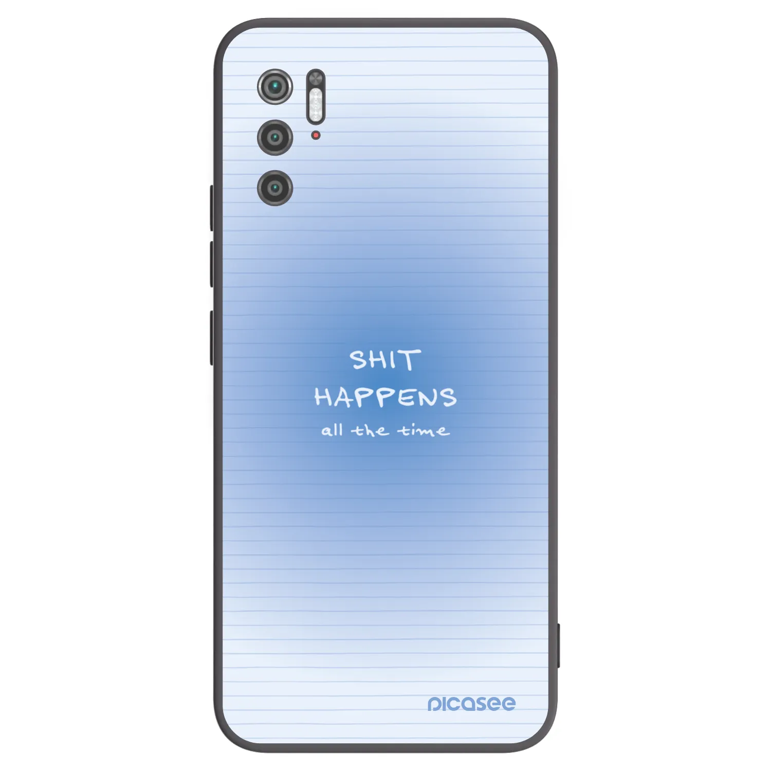 Picasee Μαύρη θήκη σιλικόνης για Xiaomi Poco M3 Pro 5G - Oops Memo