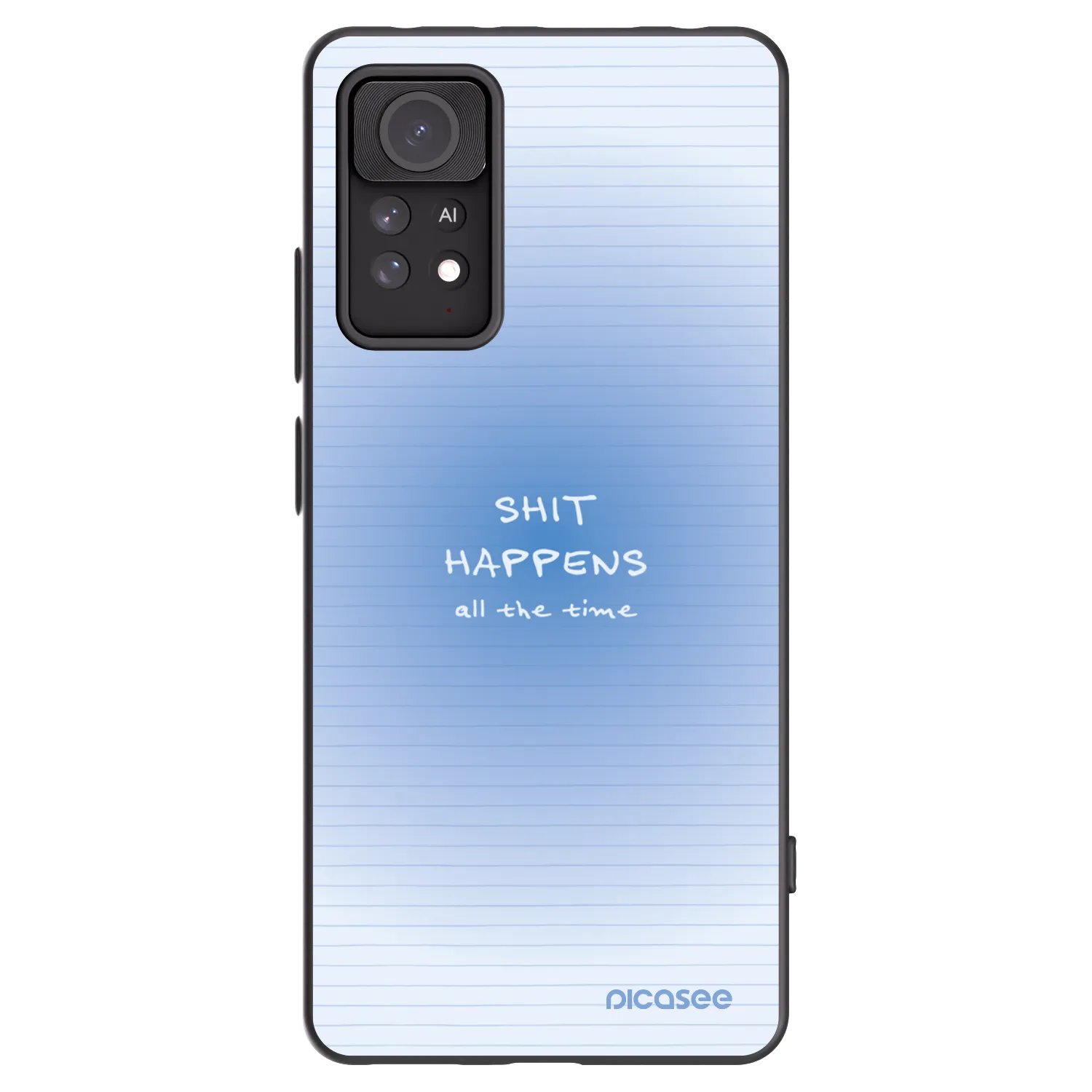 Picasee Μαύρη θήκη σιλικόνης για Xiaomi Redmi Note 11 Pro - Oops Memo