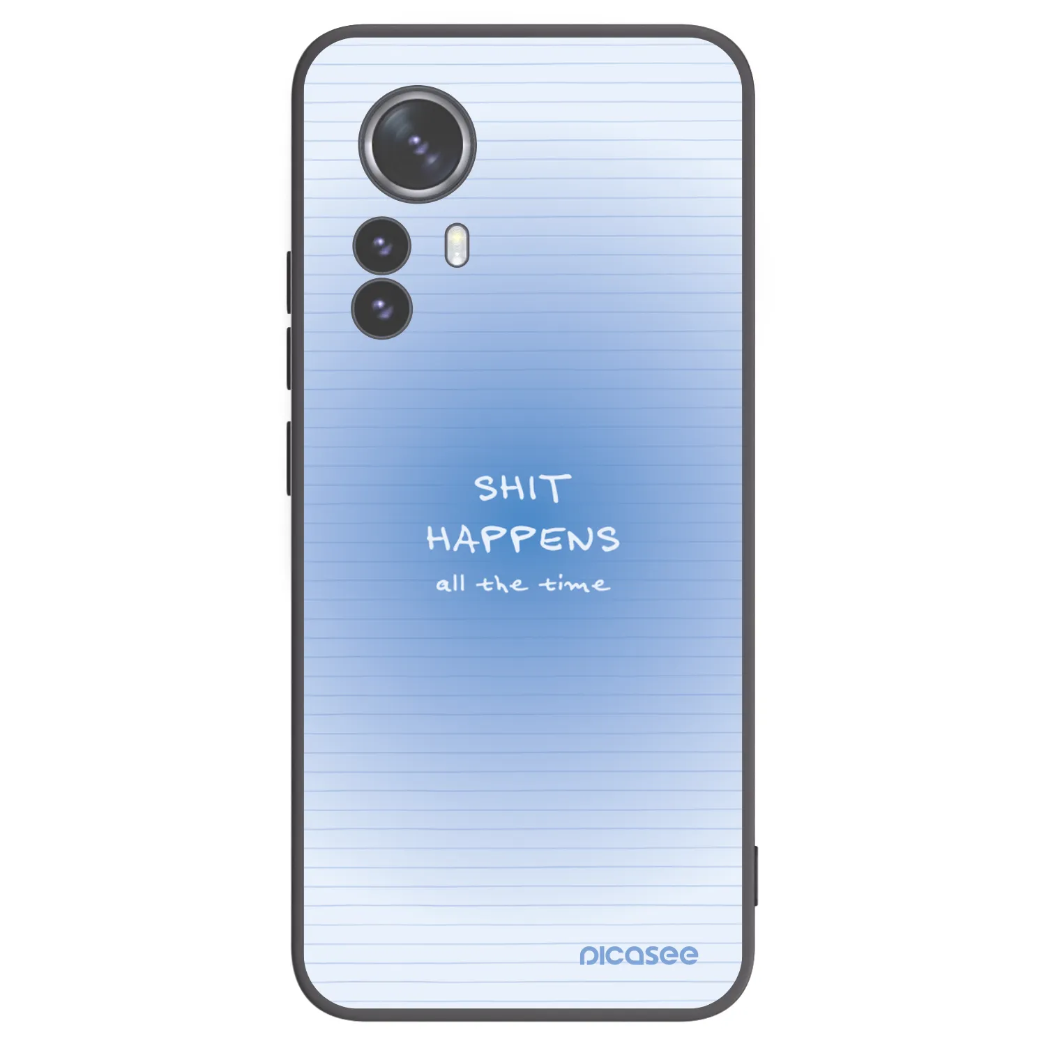 Picasee Μαύρη θήκη σιλικόνης για Xiaomi 12 Pro - Oops Memo