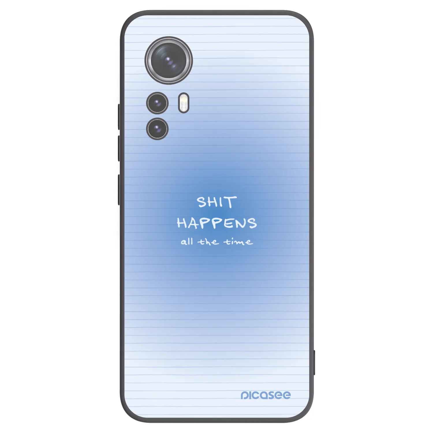 Picasee Μαύρη θήκη σιλικόνης για Xiaomi 12X - Oops Memo