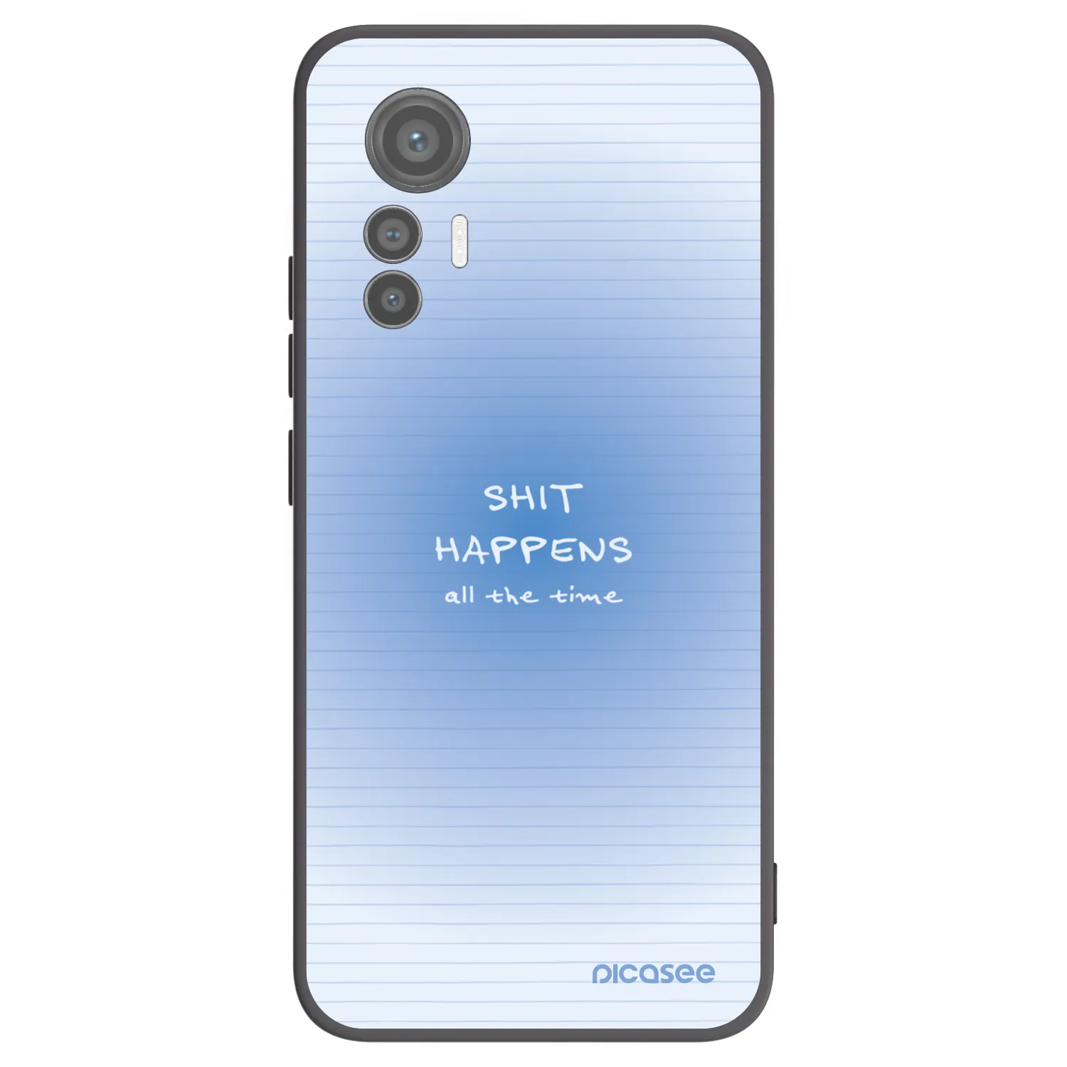 Picasee Μαύρη θήκη σιλικόνης για Xiaomi 12 Lite - Oops Memo