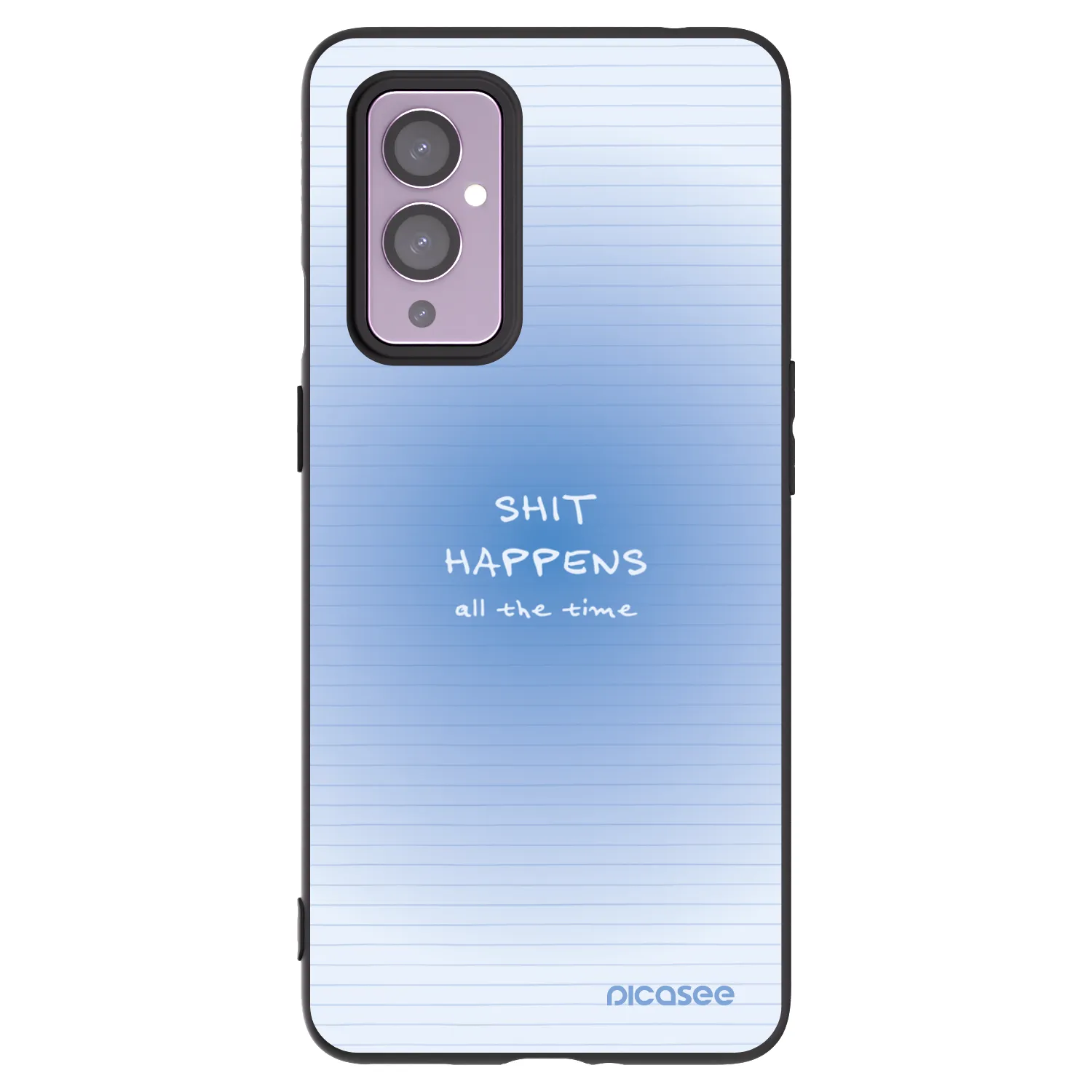 Picasee Μαύρη θήκη σιλικόνης για OnePlus 9 - Oops Memo