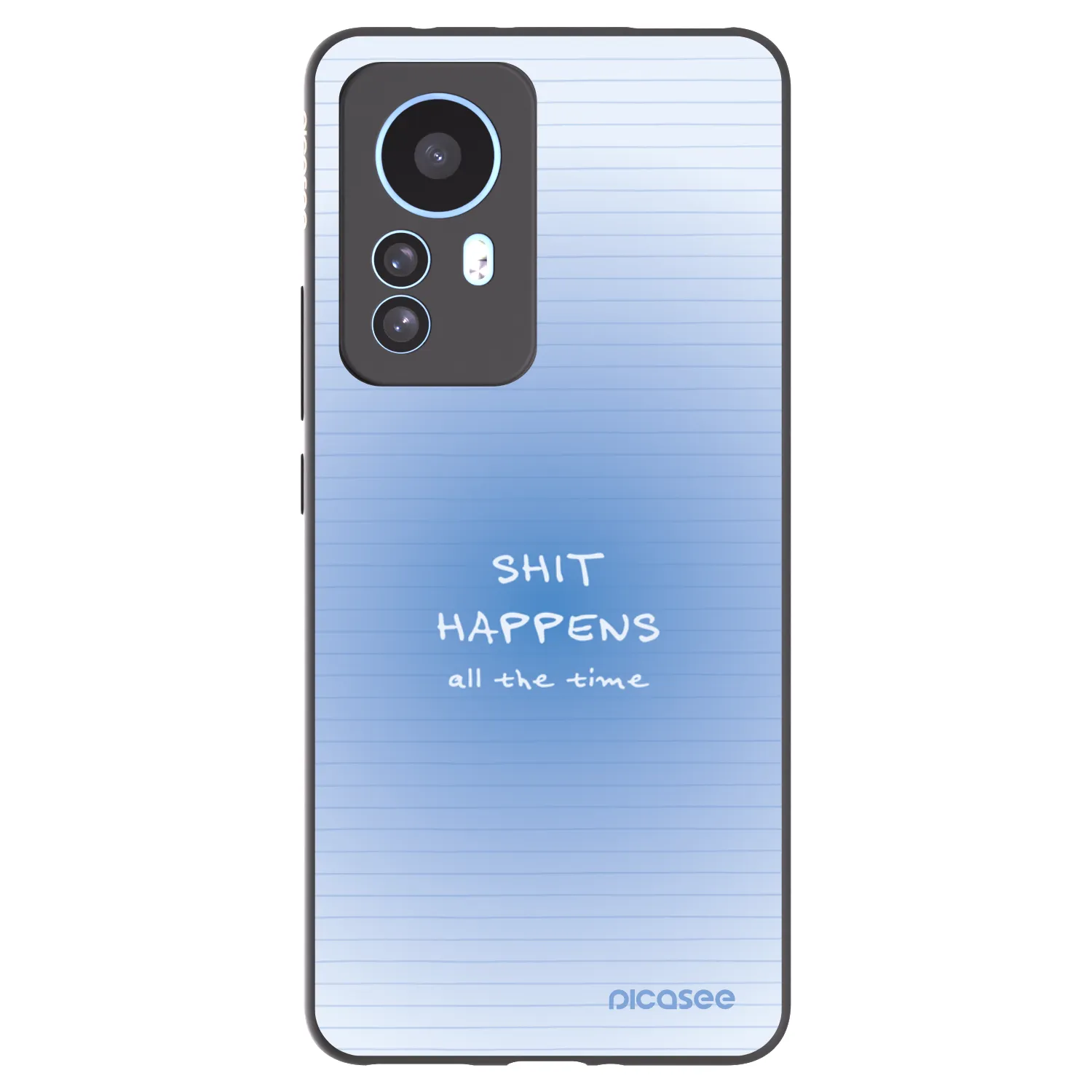 Picasee Μαύρη θήκη σιλικόνης για Xiaomi 12T - Oops Memo