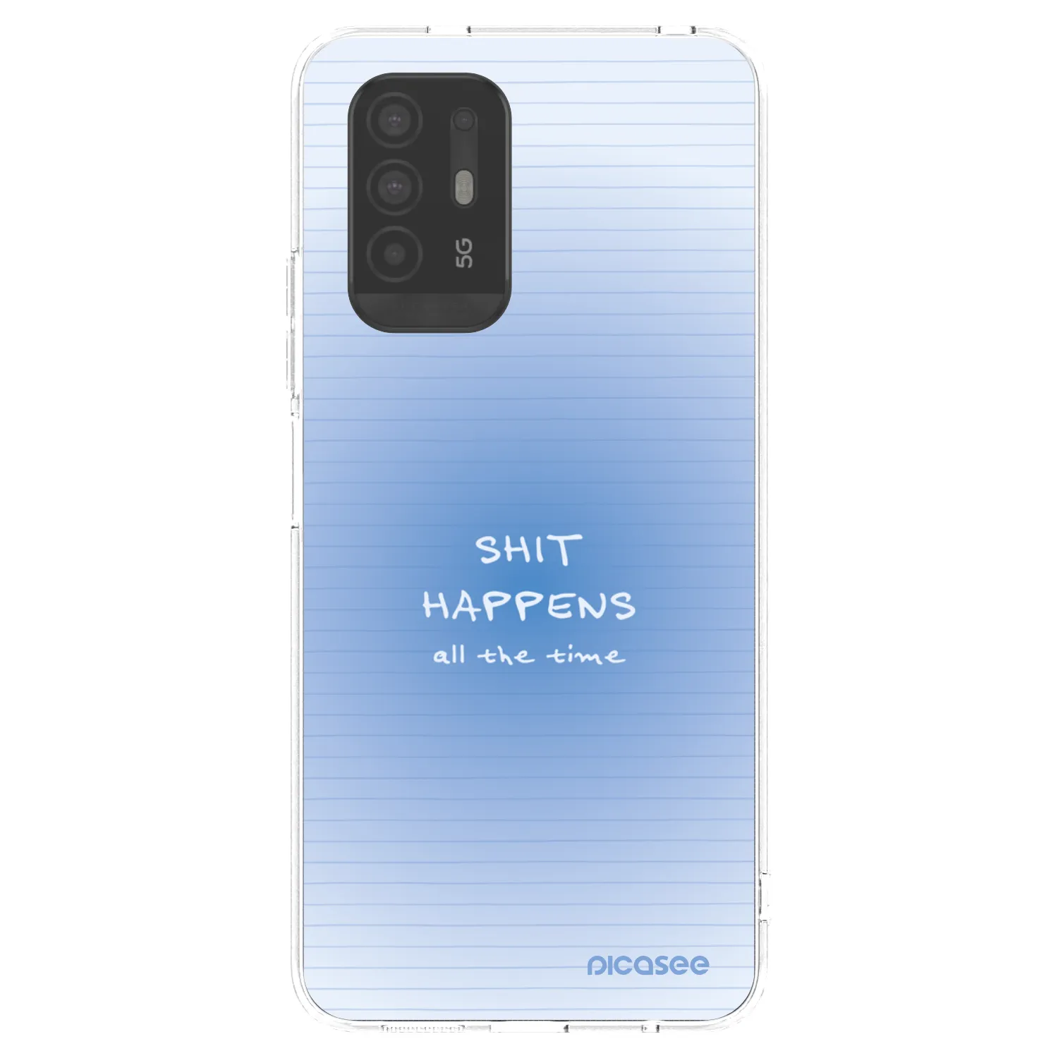 Picasee διαφανής θήκη σιλικόνης OPPO A94 5G - Oops Memo