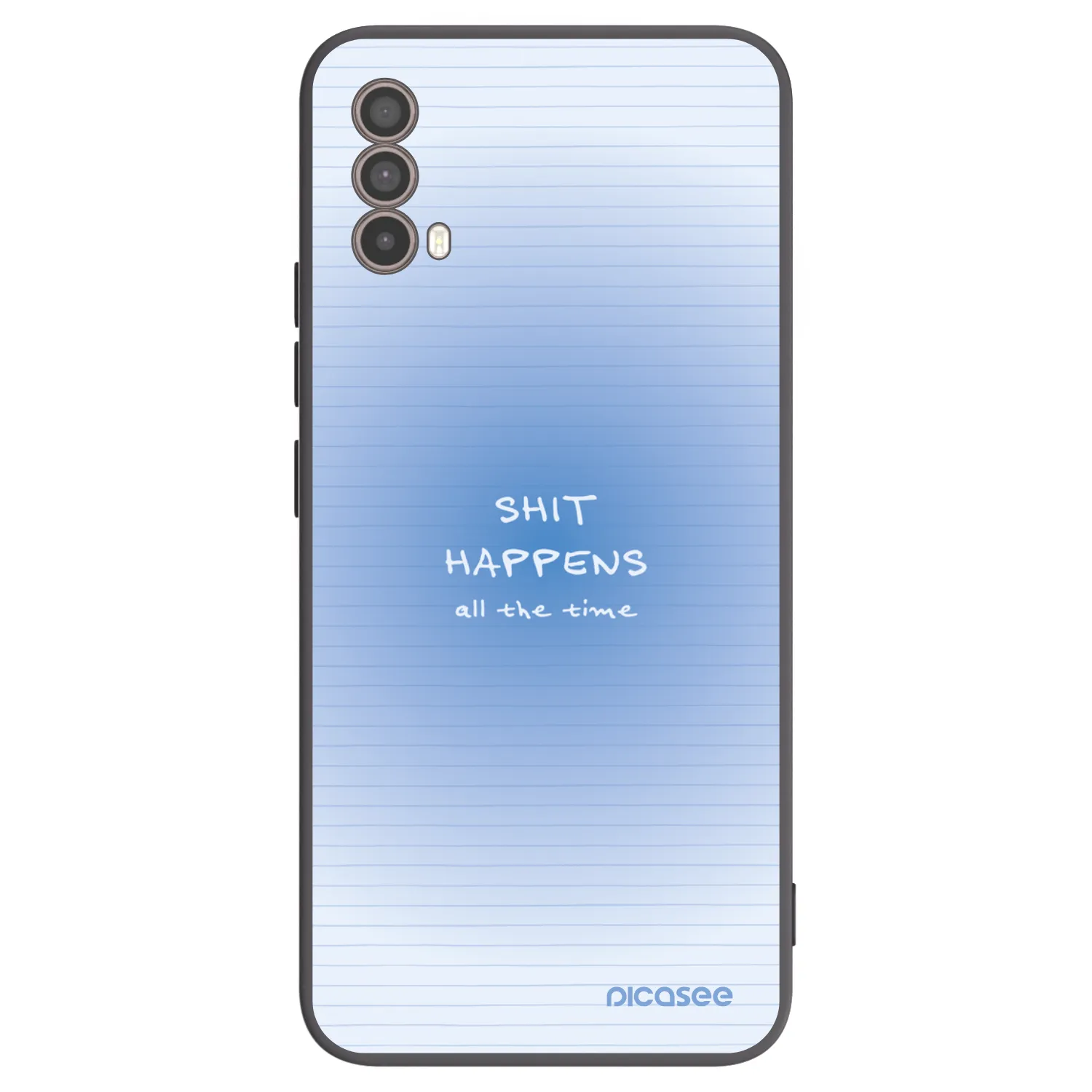Picasee Μαύρη θήκη σιλικόνης για Motorola Moto E40 - Oops Memo