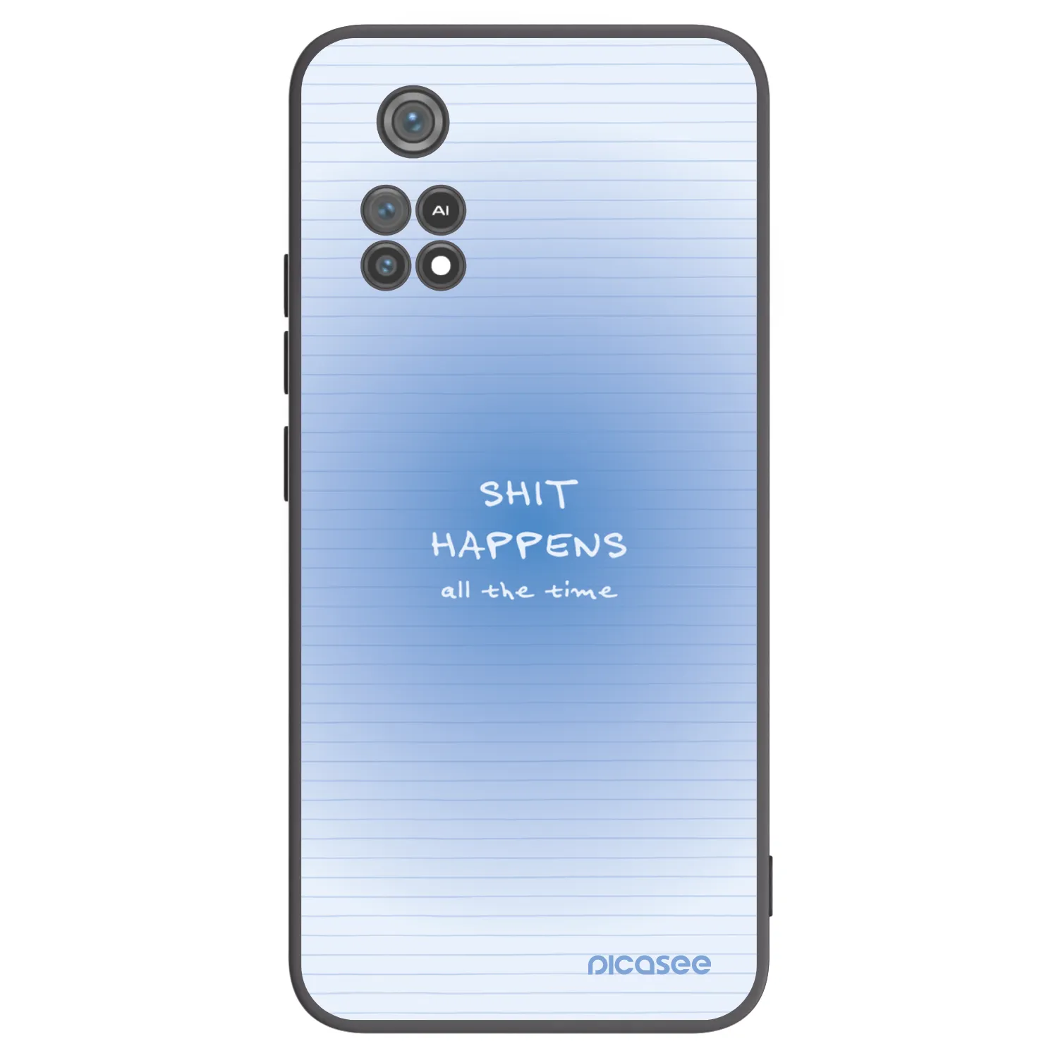 Picasee Μαύρη θήκη σιλικόνης για Xiaomi Poco M4 Pro - Oops Memo