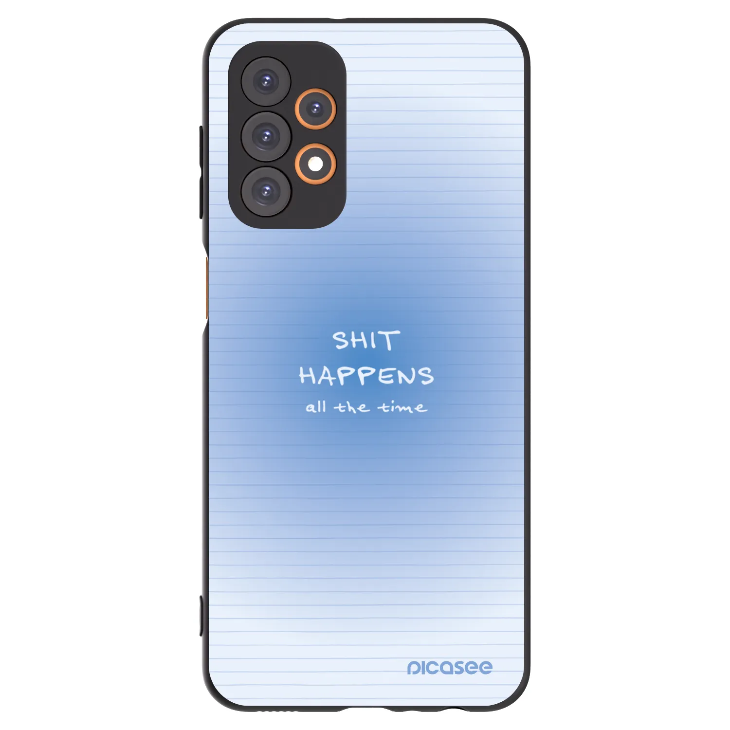 Picasee Μαύρη θήκη σιλικόνης για Samsung Galaxy A23 A235F 4G - Oops Memo