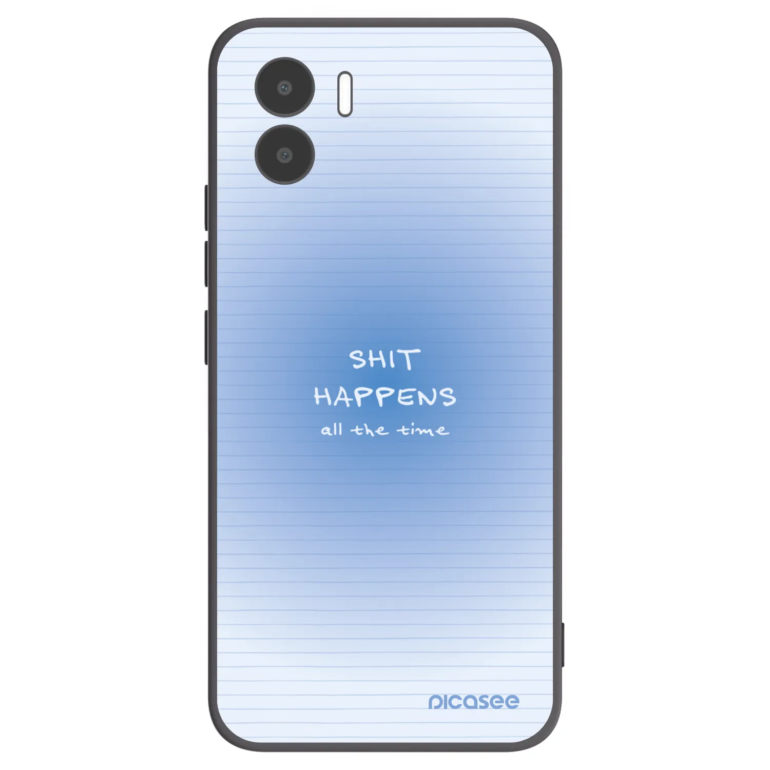 Picasee Μαύρη θήκη σιλικόνης για Xiaomi Redmi A1 - Oops Memo