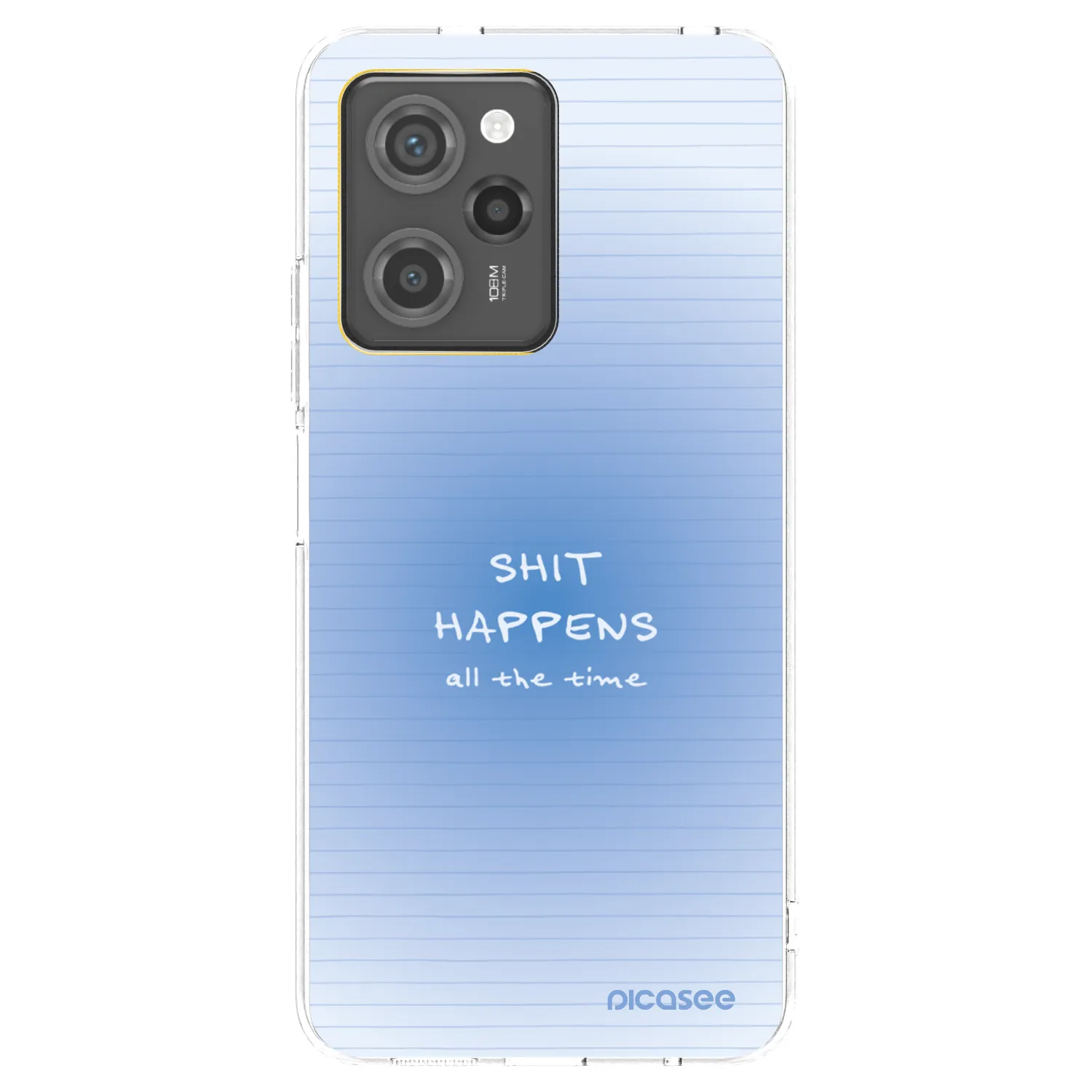 Picasee Μαύρη θήκη σιλικόνης για Xiaomi Poco X5 Pro - Oops Memo