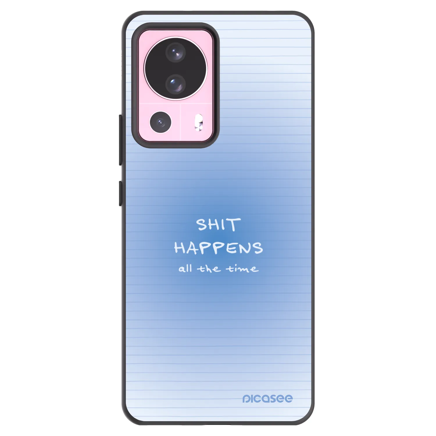 Picasee Μαύρη θήκη σιλικόνης για Xiaomi 13 Lite - Oops Memo