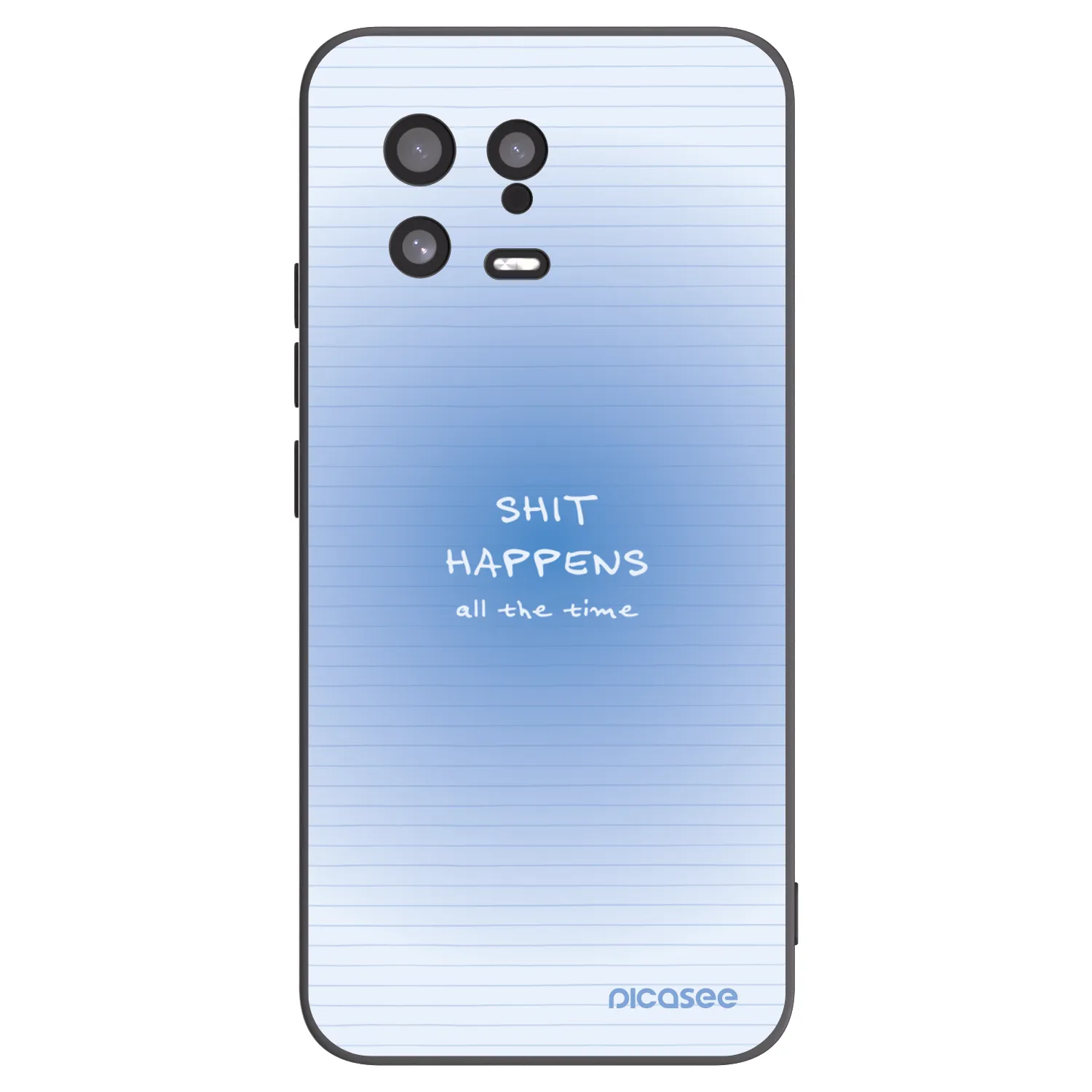 Picasee Μαύρη θήκη σιλικόνης για Xiaomi 13 - Oops Memo