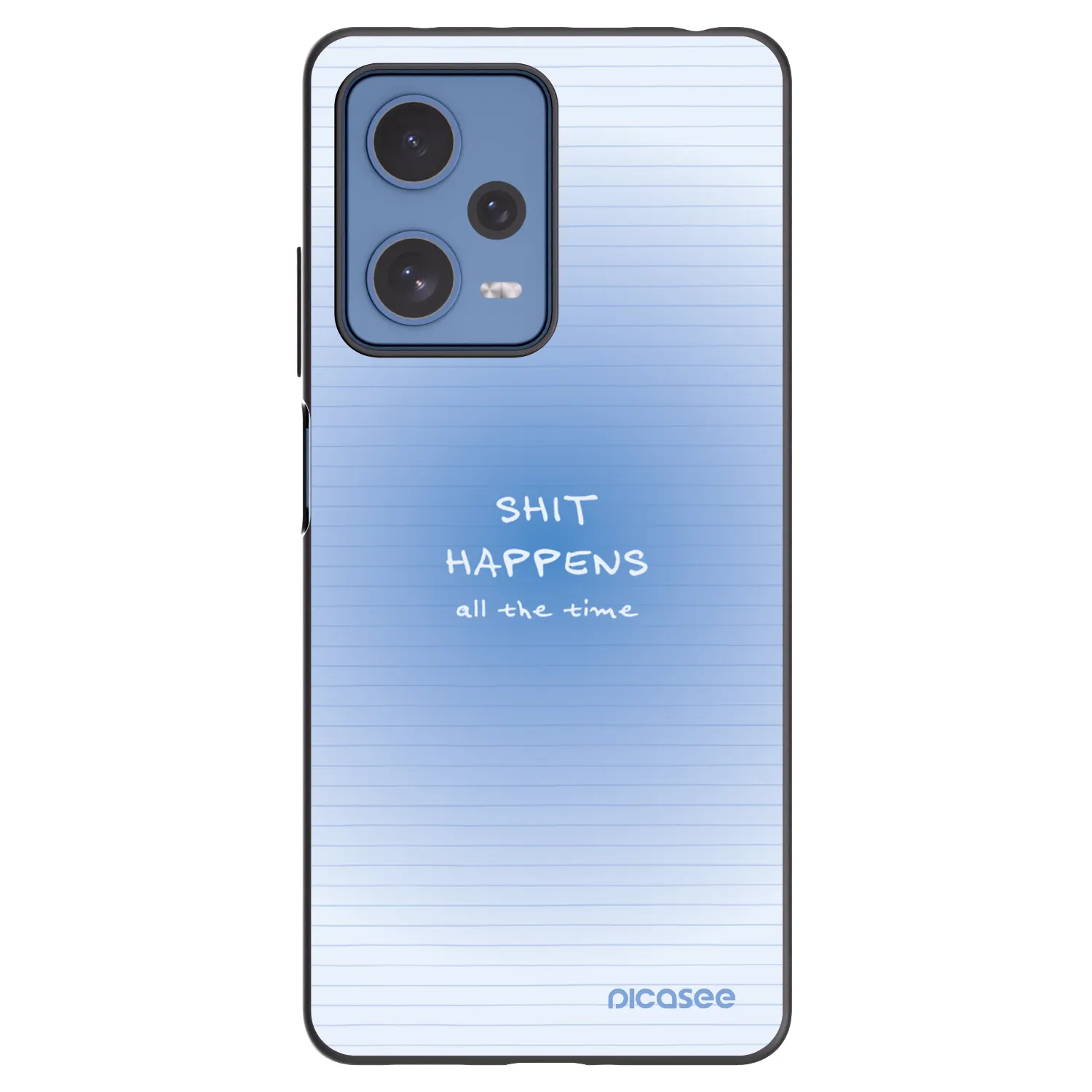 Picasee Μαύρη θήκη σιλικόνης για Xiaomi Redmi Note 12 Pro 5G - Oops Memo