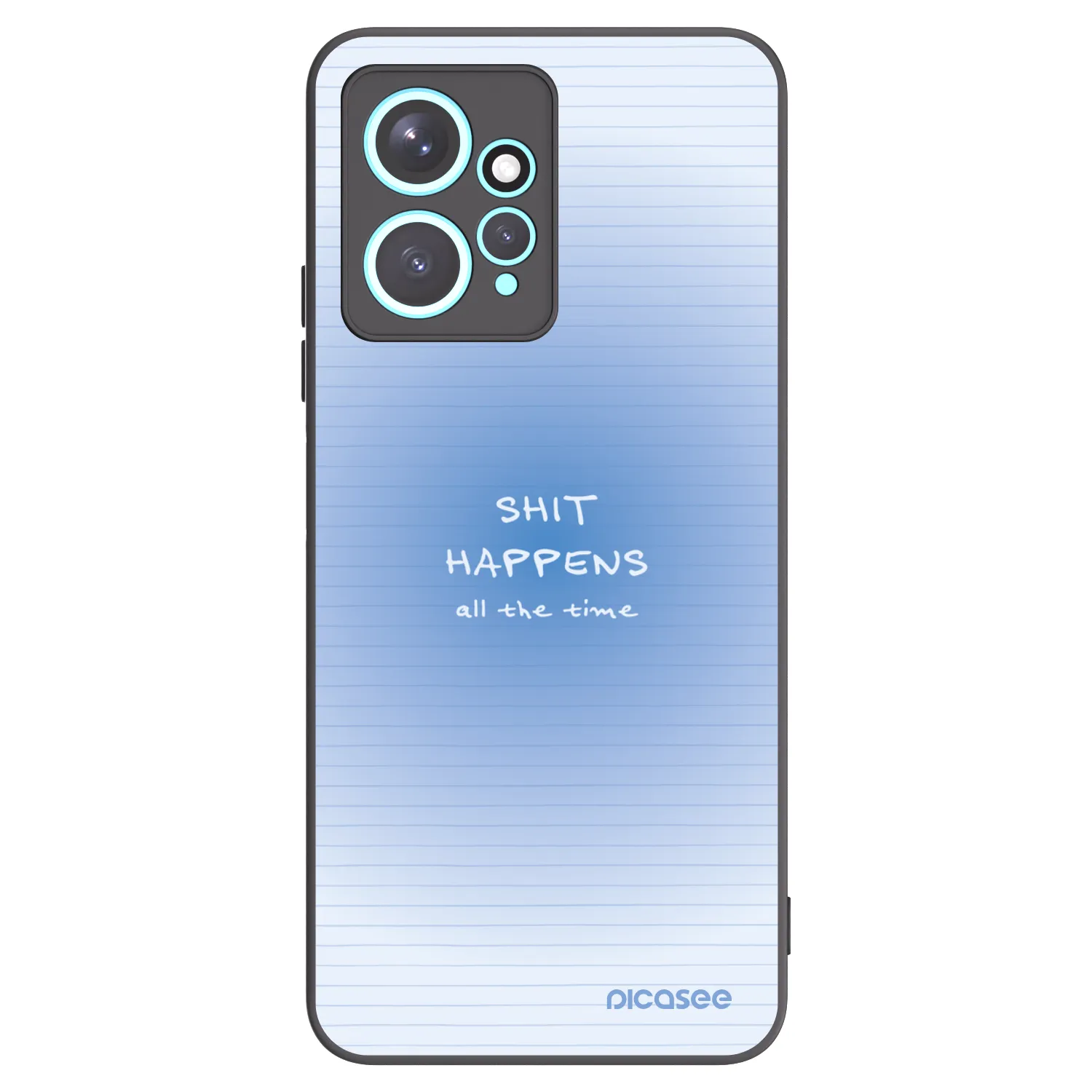 Picasee Μαύρη θήκη σιλικόνης για Xiaomi Redmi Note 12 4G - Oops Memo