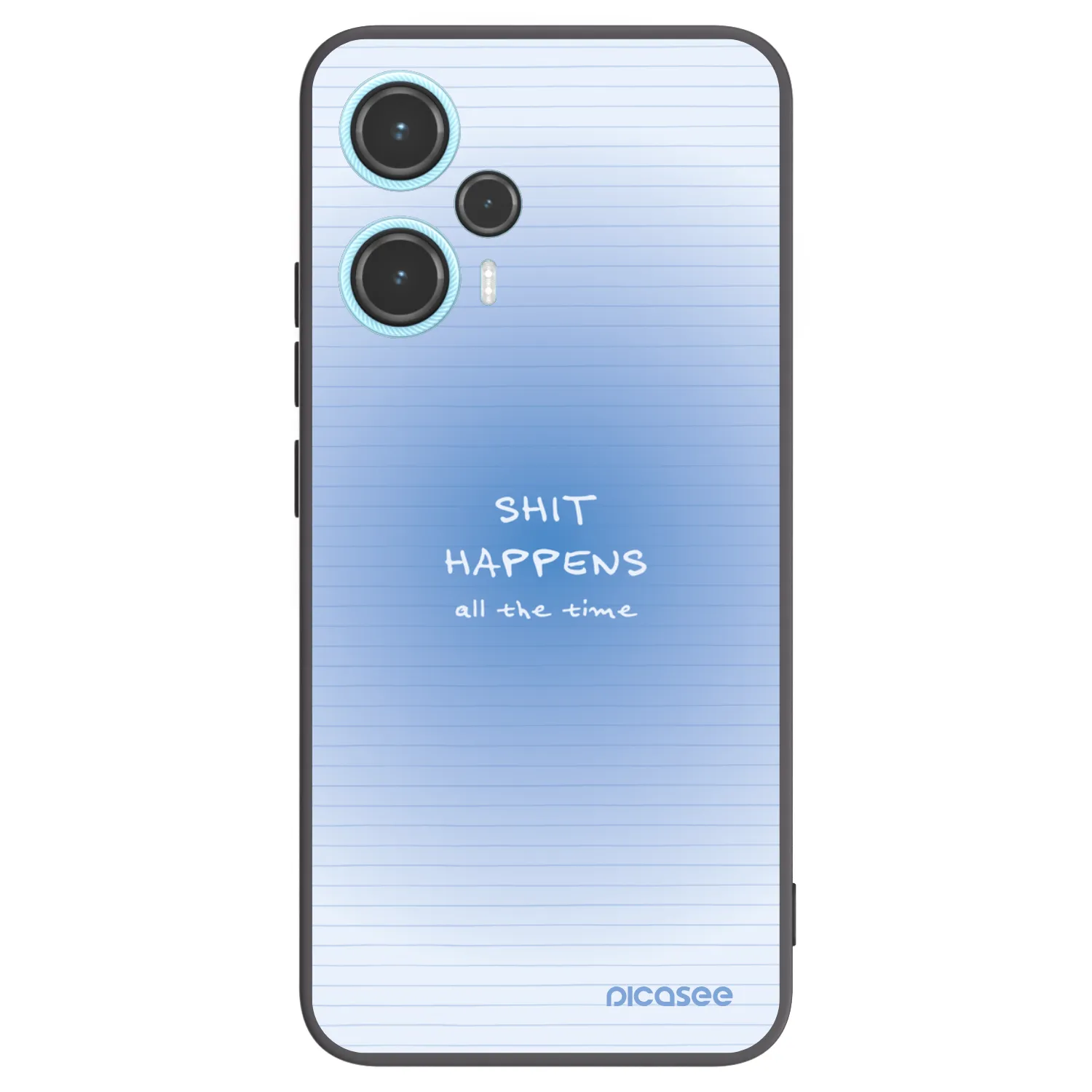 Picasee Μαύρη θήκη σιλικόνης για Xiaomi Poco F5 - Oops Memo