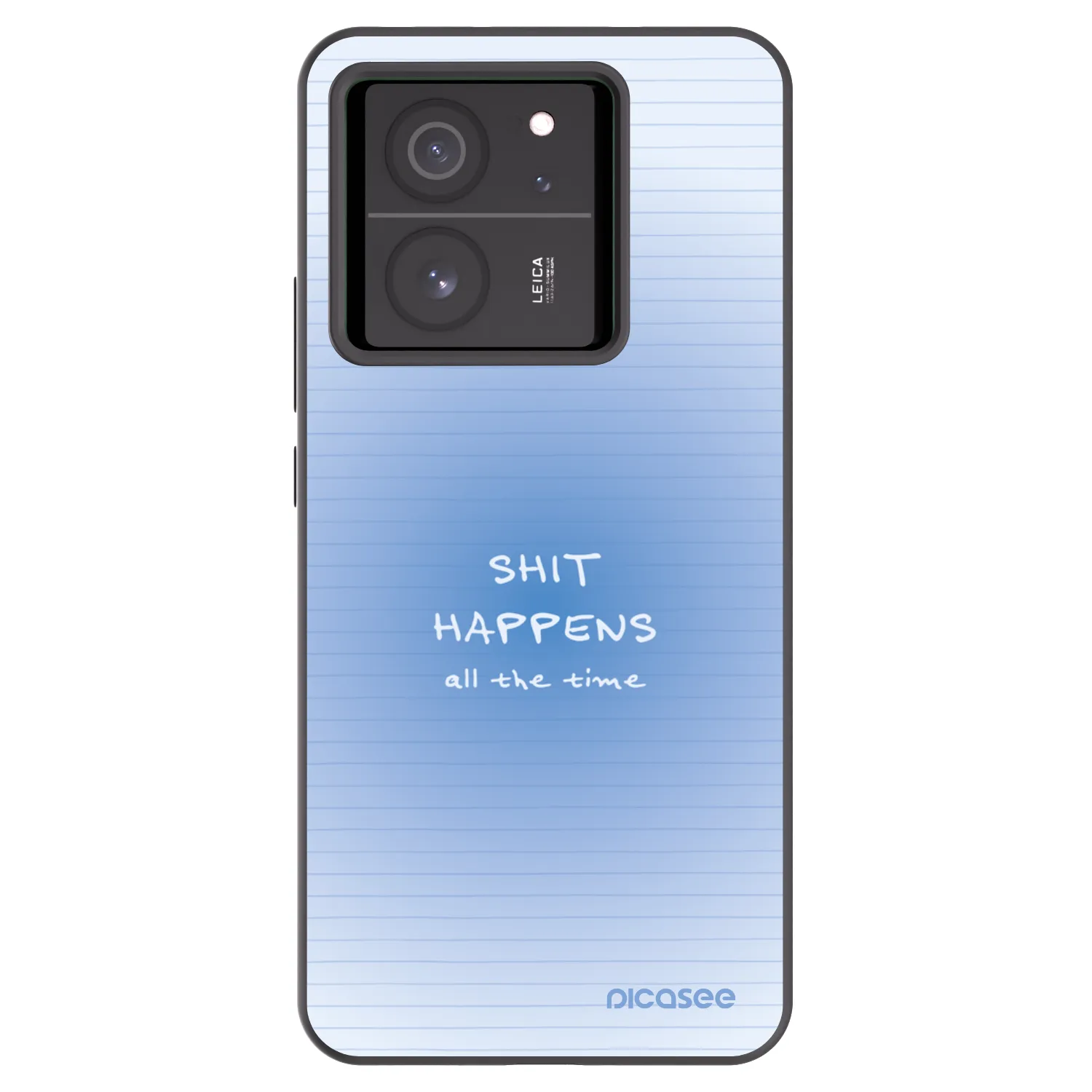 Picasee Μαύρη θήκη σιλικόνης για Xiaomi 13T Pro - Oops Memo