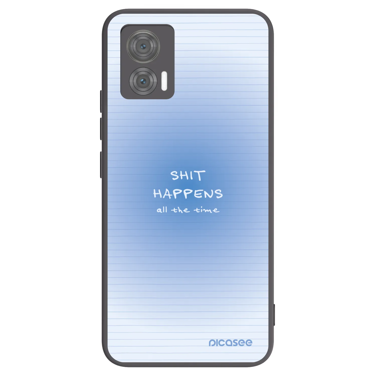 Picasee Μαύρη θήκη σιλικόνης για Motorola Edge 30 Neo - Oops Memo