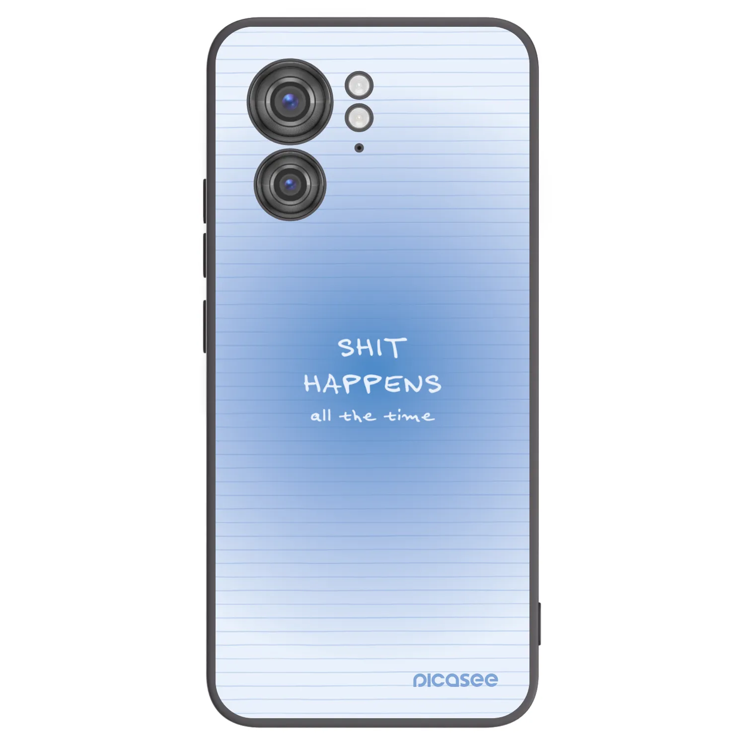 Picasee Μαύρη θήκη σιλικόνης για Motorola Edge 40 - Oops Memo