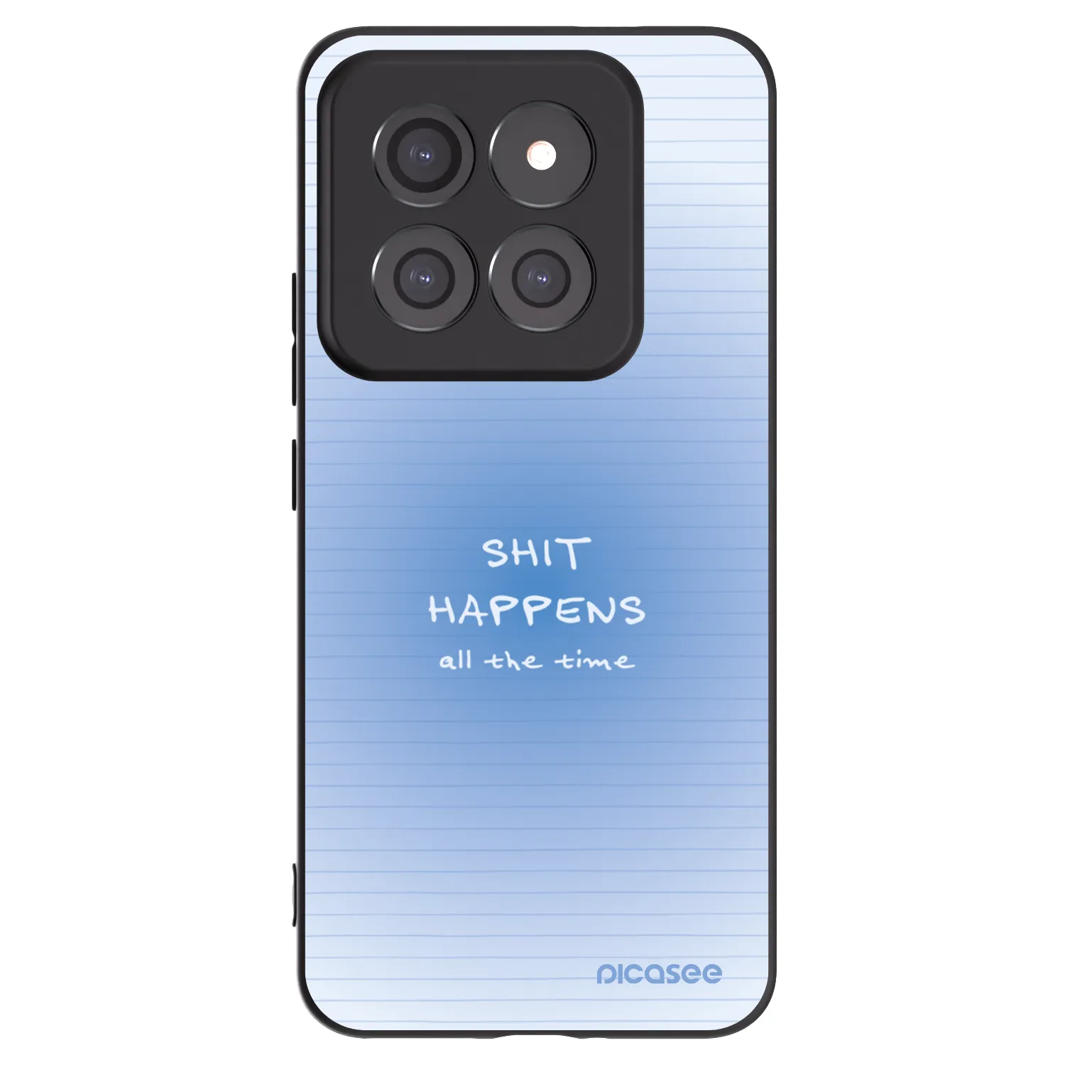 Picasee Μαύρη θήκη σιλικόνης για Xiaomi 14 Pro - Oops Memo