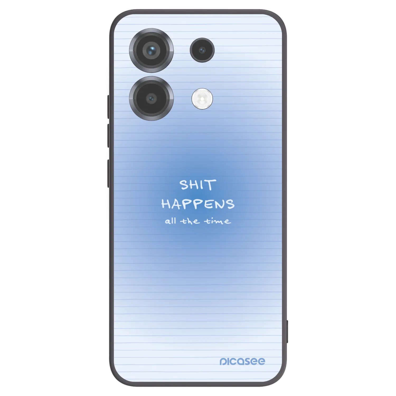 Picasee Μαύρη θήκη σιλικόνης για Xiaomi Poco X6 - Oops Memo