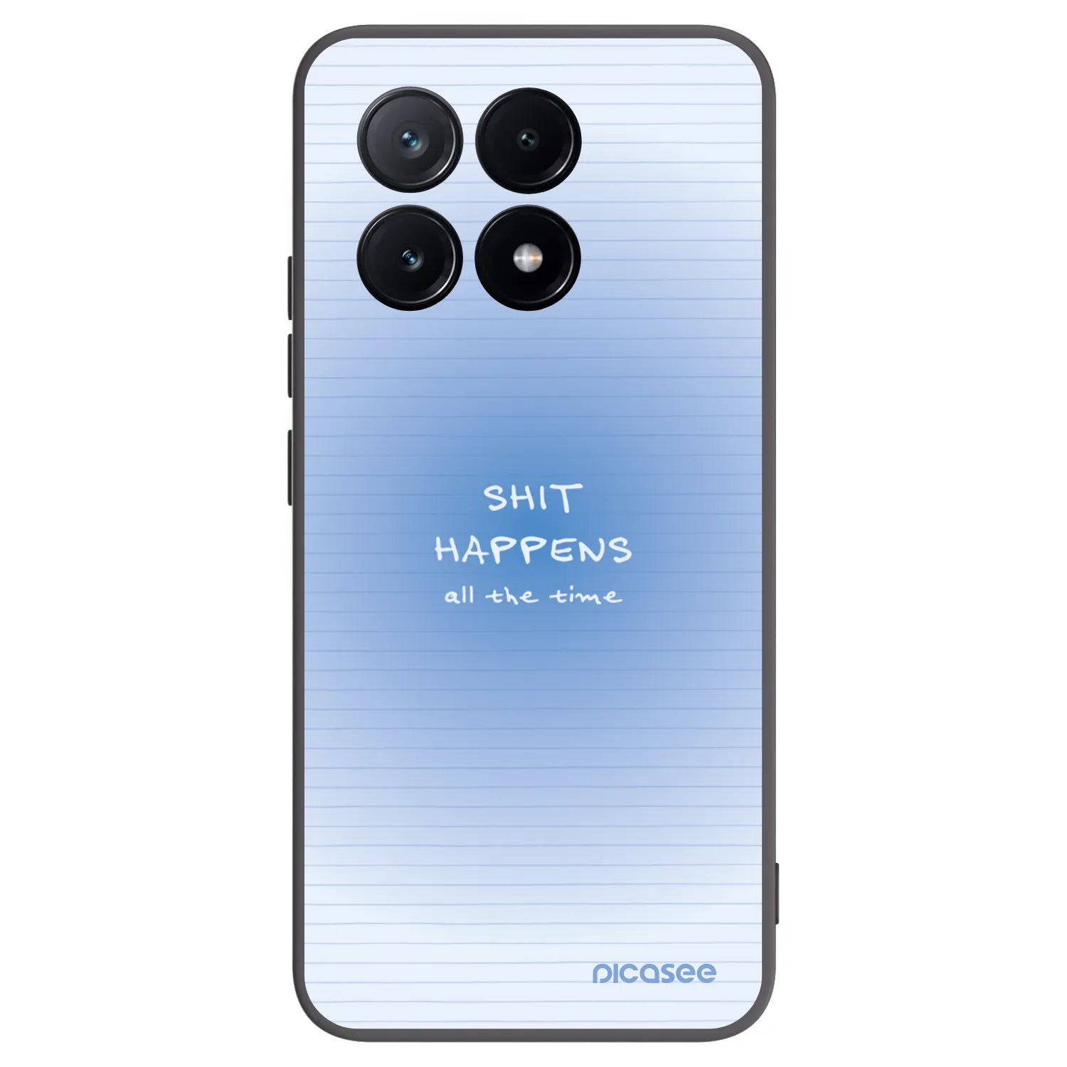 Picasee Μαύρη θήκη σιλικόνης για Xiaomi Poco X6 Pro - Oops Memo