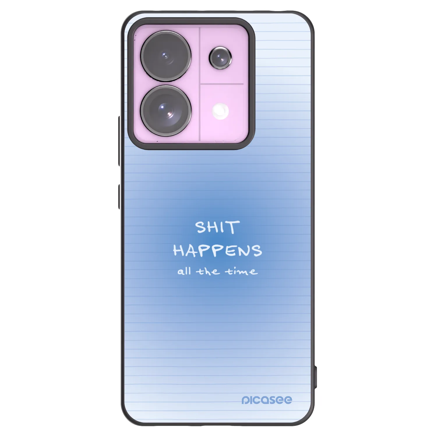 Picasee Μαύρη θήκη σιλικόνης για Xiaomi Redmi Note 13 Pro 5G - Oops Memo