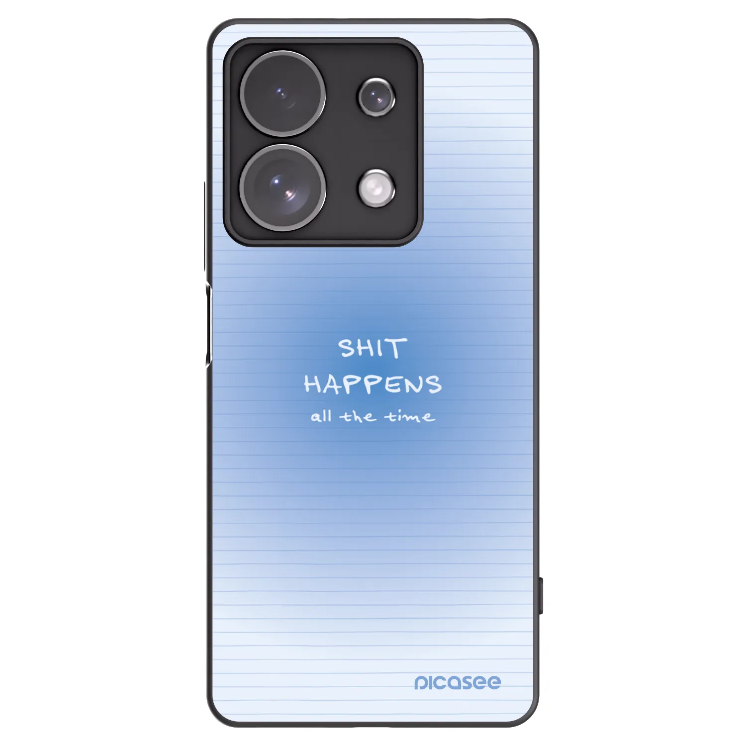 Picasee Μαύρη θήκη σιλικόνης για Xiaomi Redmi Note 13 Pro 4G - Oops Memo