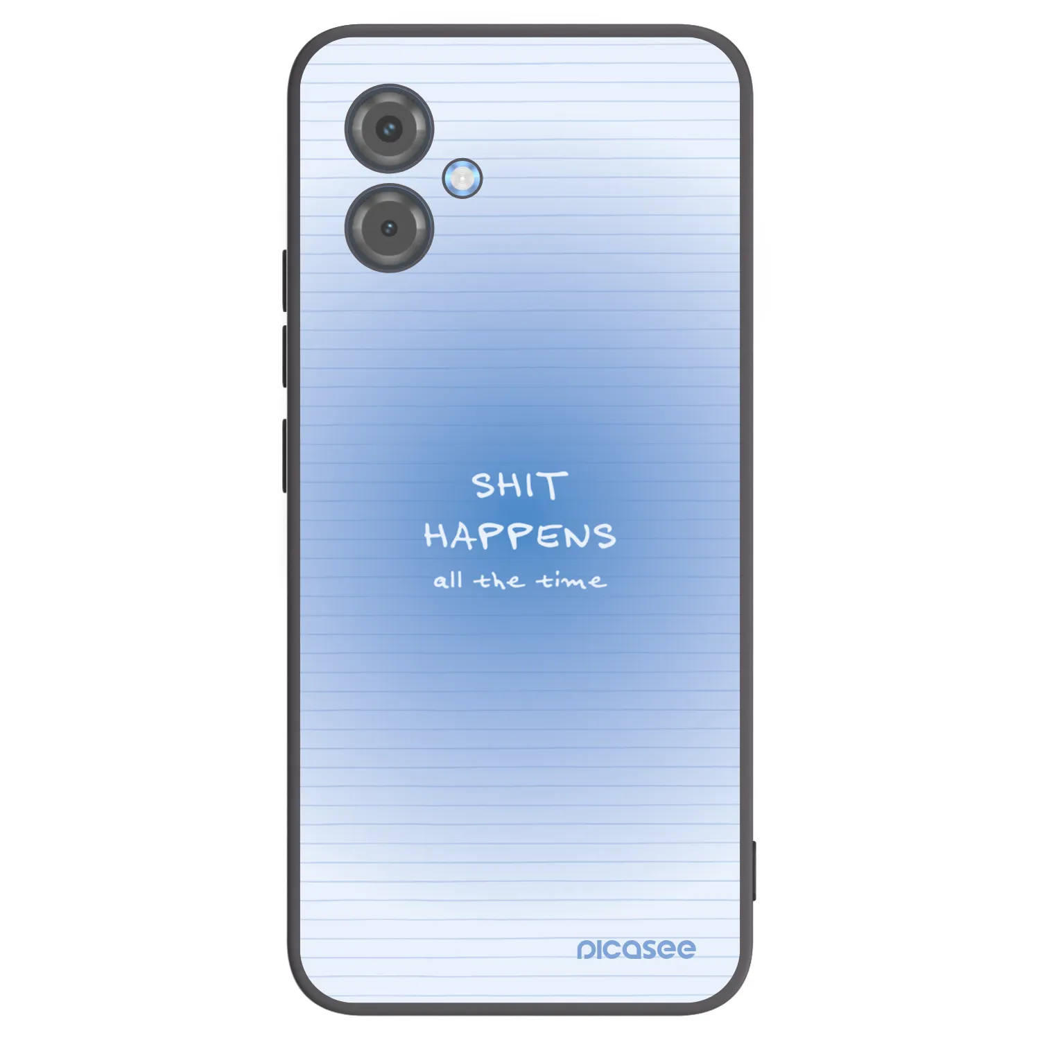 Picasee Μαύρη θήκη σιλικόνης για Motorola Moto G14 - Oops Memo