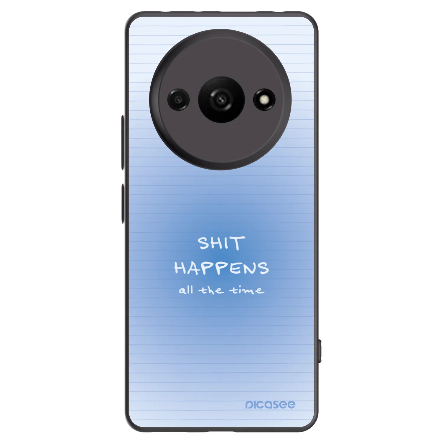 Picasee Μαύρη θήκη σιλικόνης για Xiaomi Redmi A3 - Oops Memo