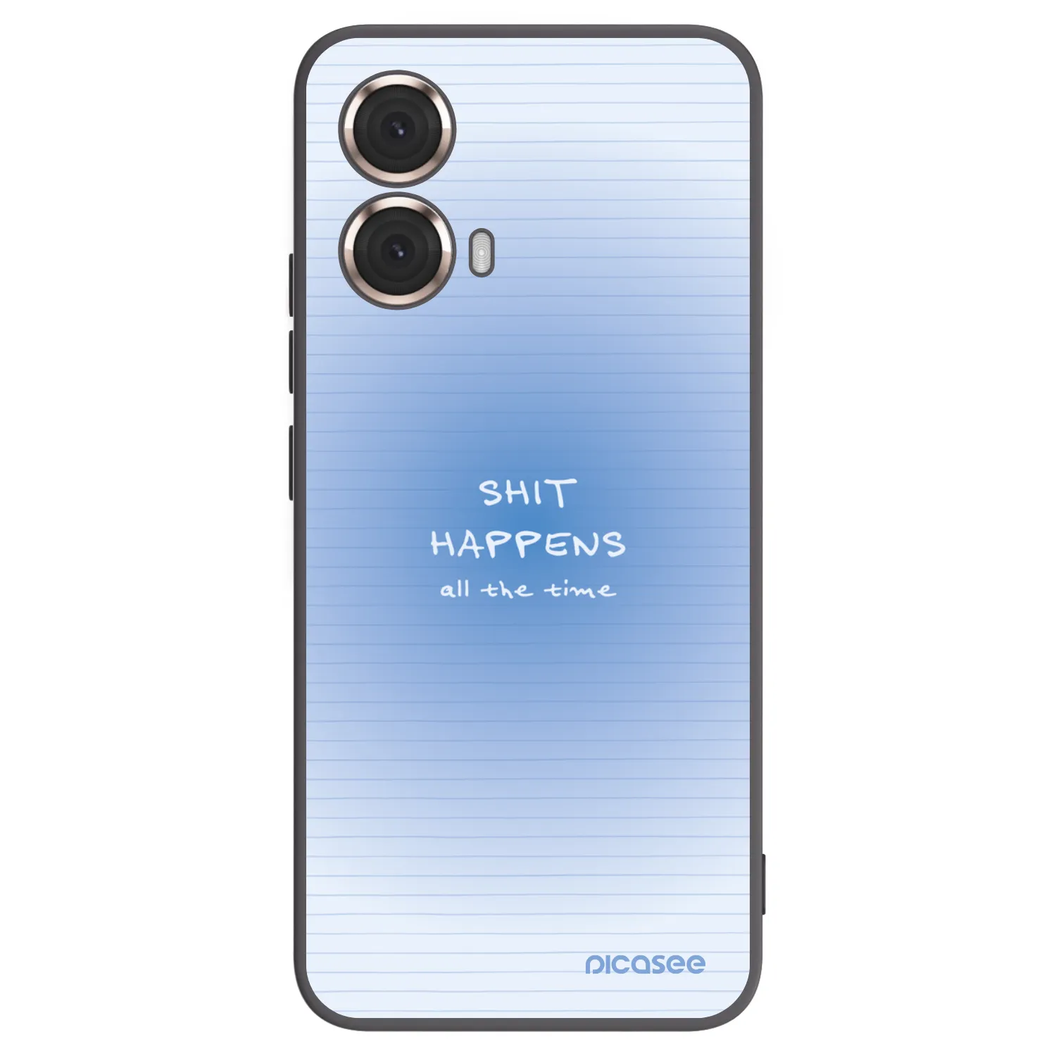 Picasee Μαύρη θήκη σιλικόνης για Motorola Moto G85 - Oops Memo