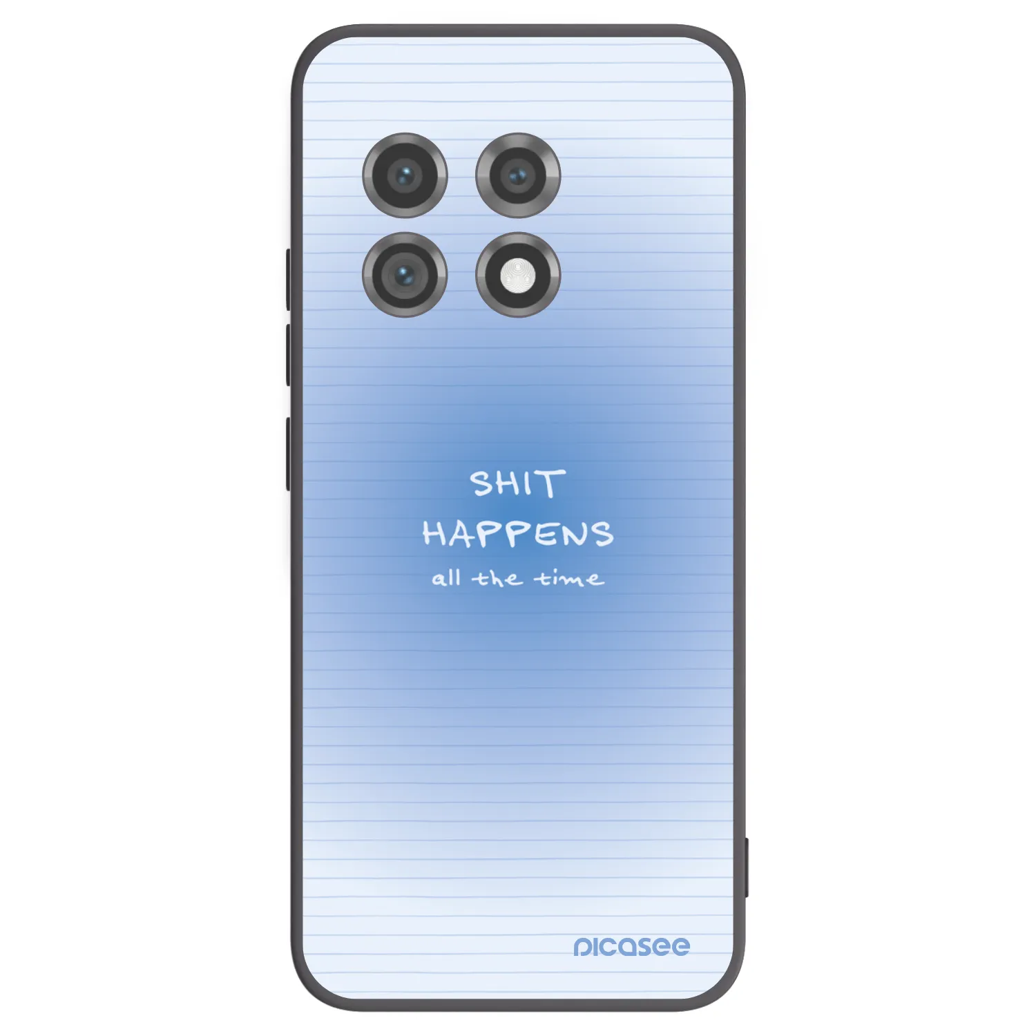 Picasee Μαύρη θήκη σιλικόνης για OnePlus 11 5G - Oops Memo
