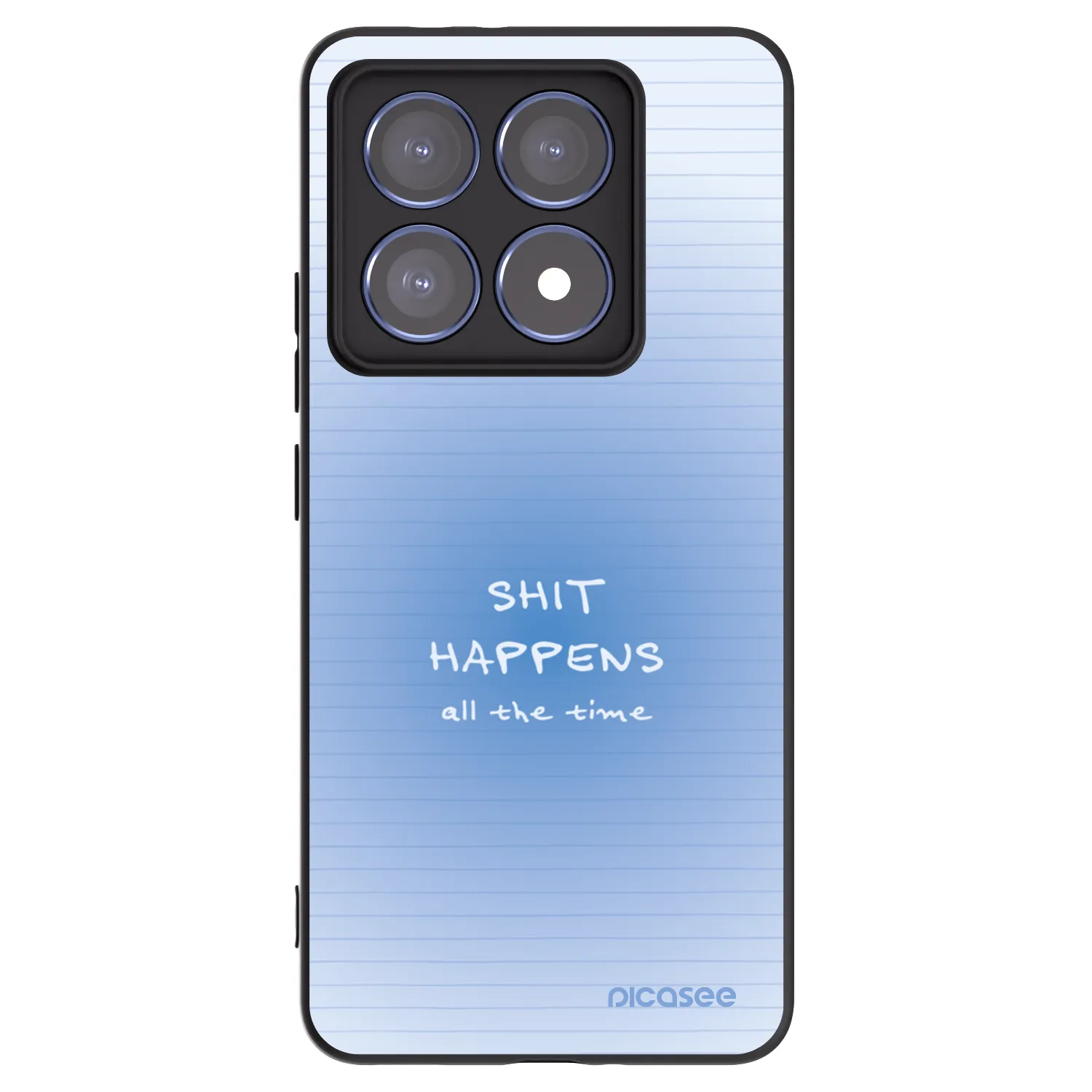 Picasee Μαύρη θήκη σιλικόνης για Xiaomi 14T Pro - Oops Memo
