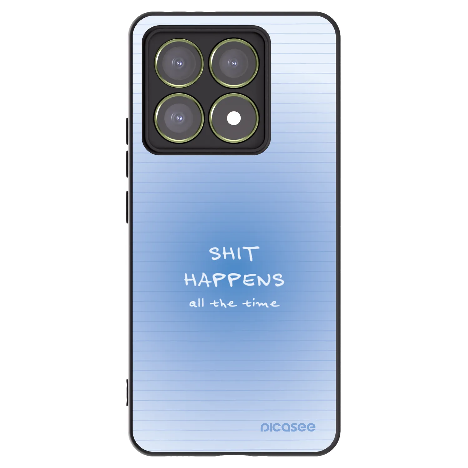 Picasee Μαύρη θήκη σιλικόνης για Xiaomi 14T - Oops Memo