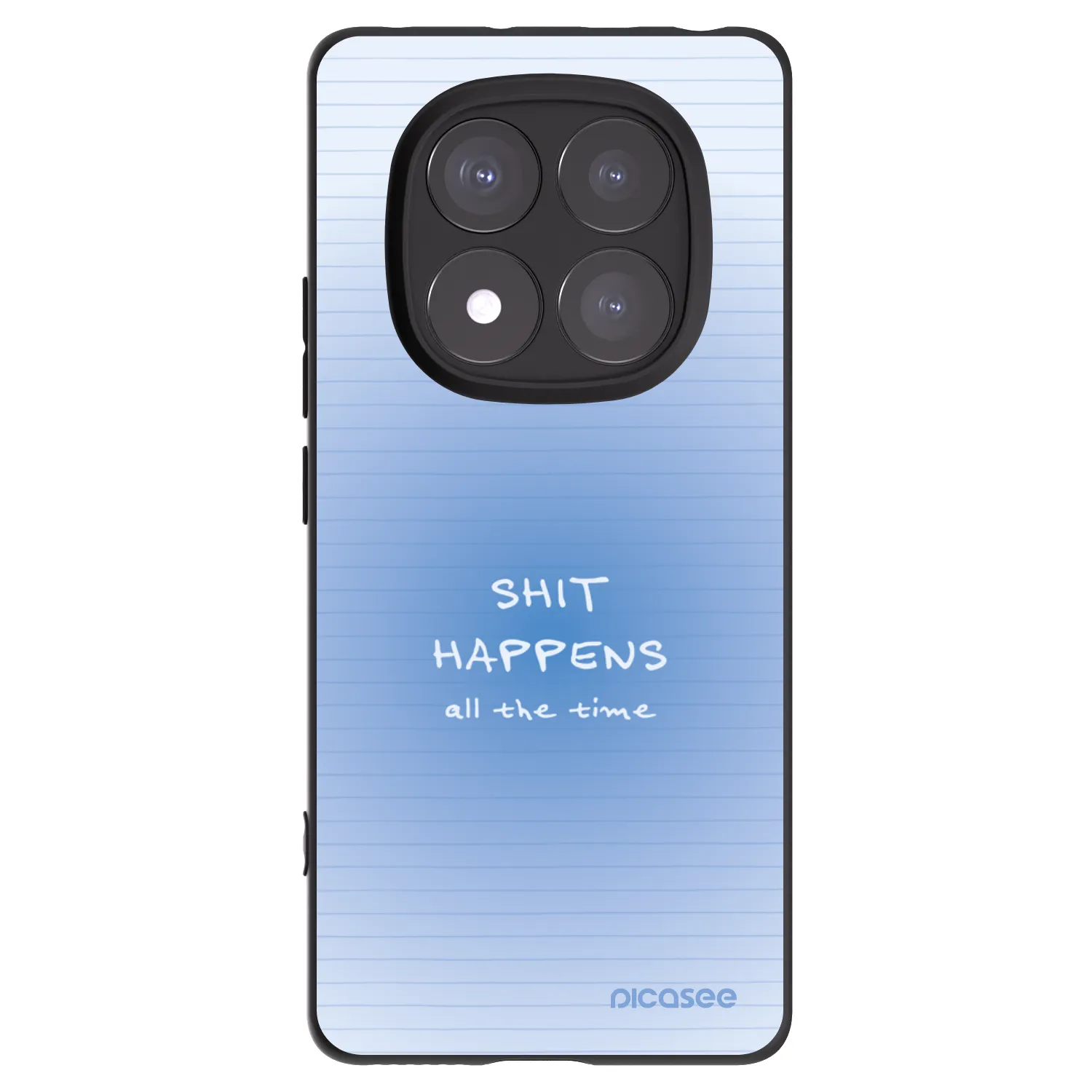 Picasee Μαύρη θήκη σιλικόνης για Xiaomi Redmi Note 14 Pro+ 5G - Oops Memo