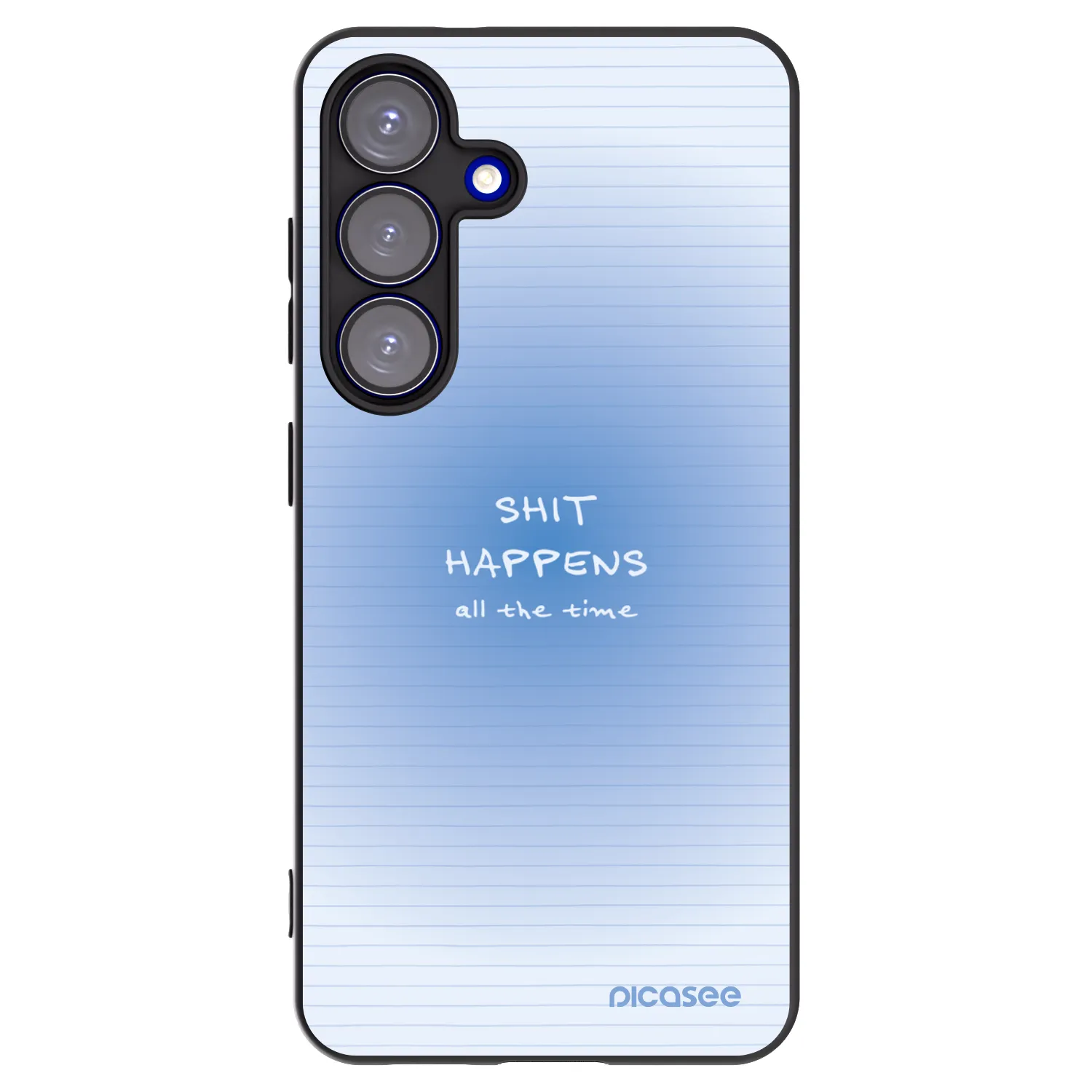Picasee Μαύρη θήκη σιλικόνης για Samsung Galaxy S25 5G - Oops Memo