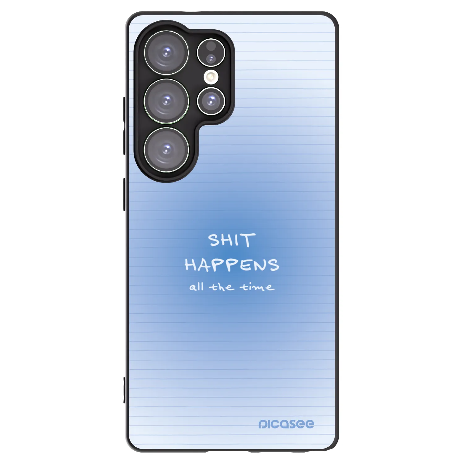Picasee Μαύρη θήκη σιλικόνης για Samsung Galaxy S25 Ultra 5G - Oops Memo