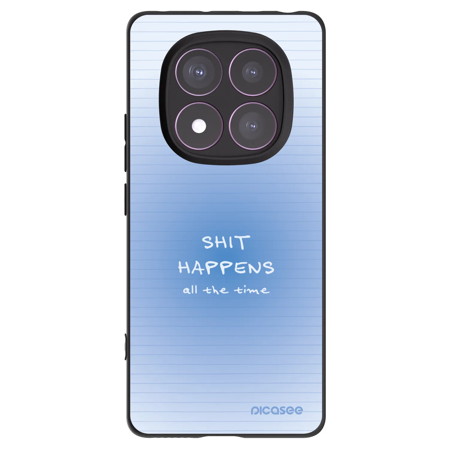 Picasee Μαύρη θήκη σιλικόνης για Xiaomi Redmi Note 14 Pro 4G - Oops Memo
