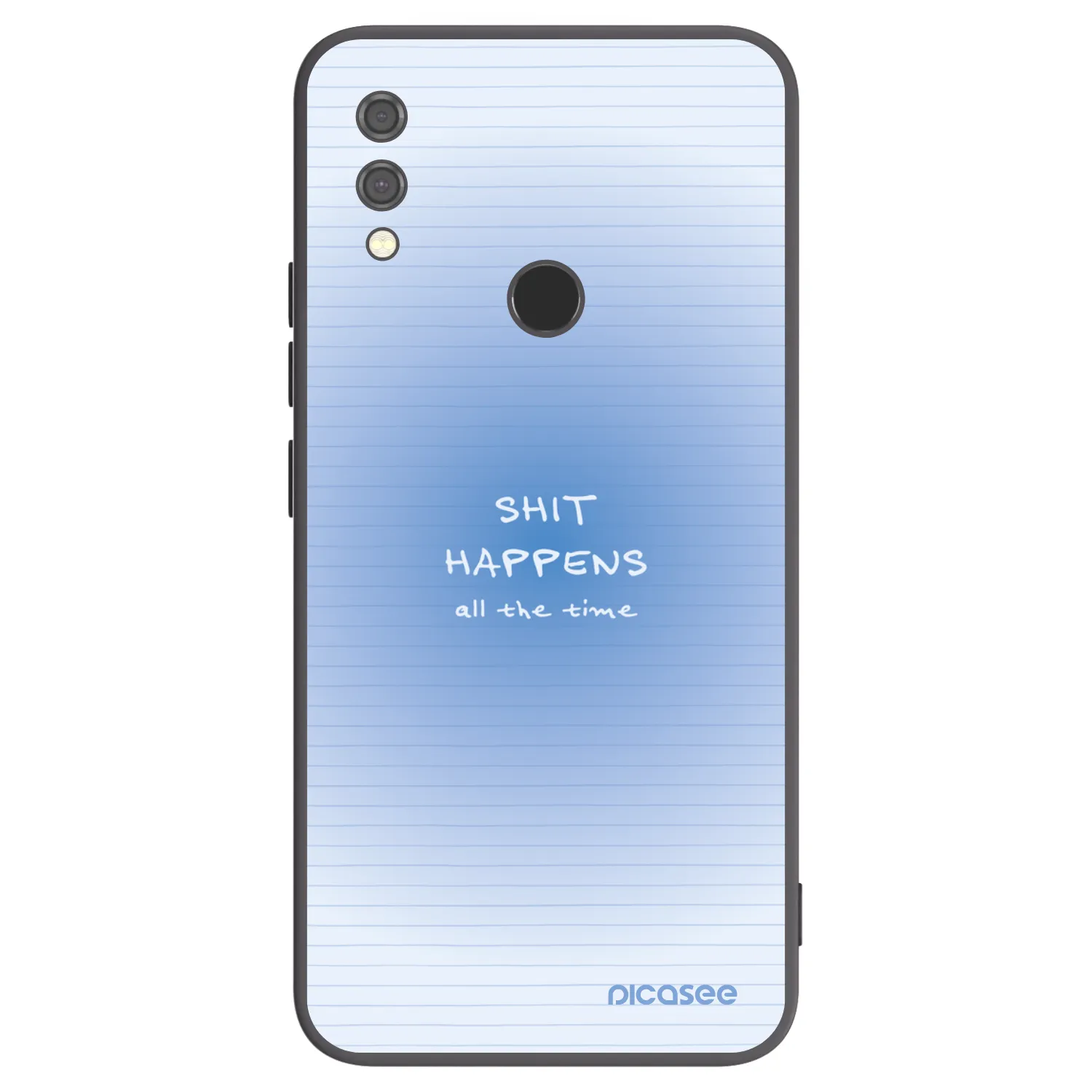 Picasee Μαύρη θήκη σιλικόνης για Xiaomi Redmi Note 7 - Oops Memo