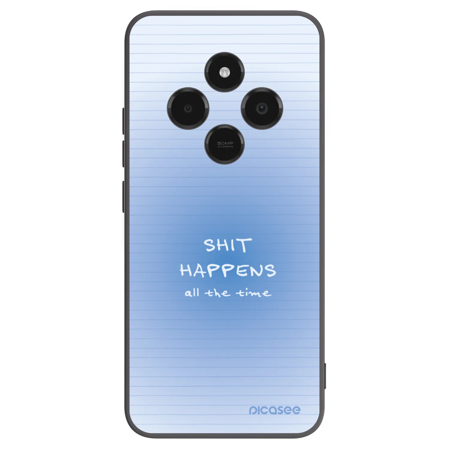 Picasee Μαύρη θήκη σιλικόνης για Xiaomi Poco C75 - Oops Memo