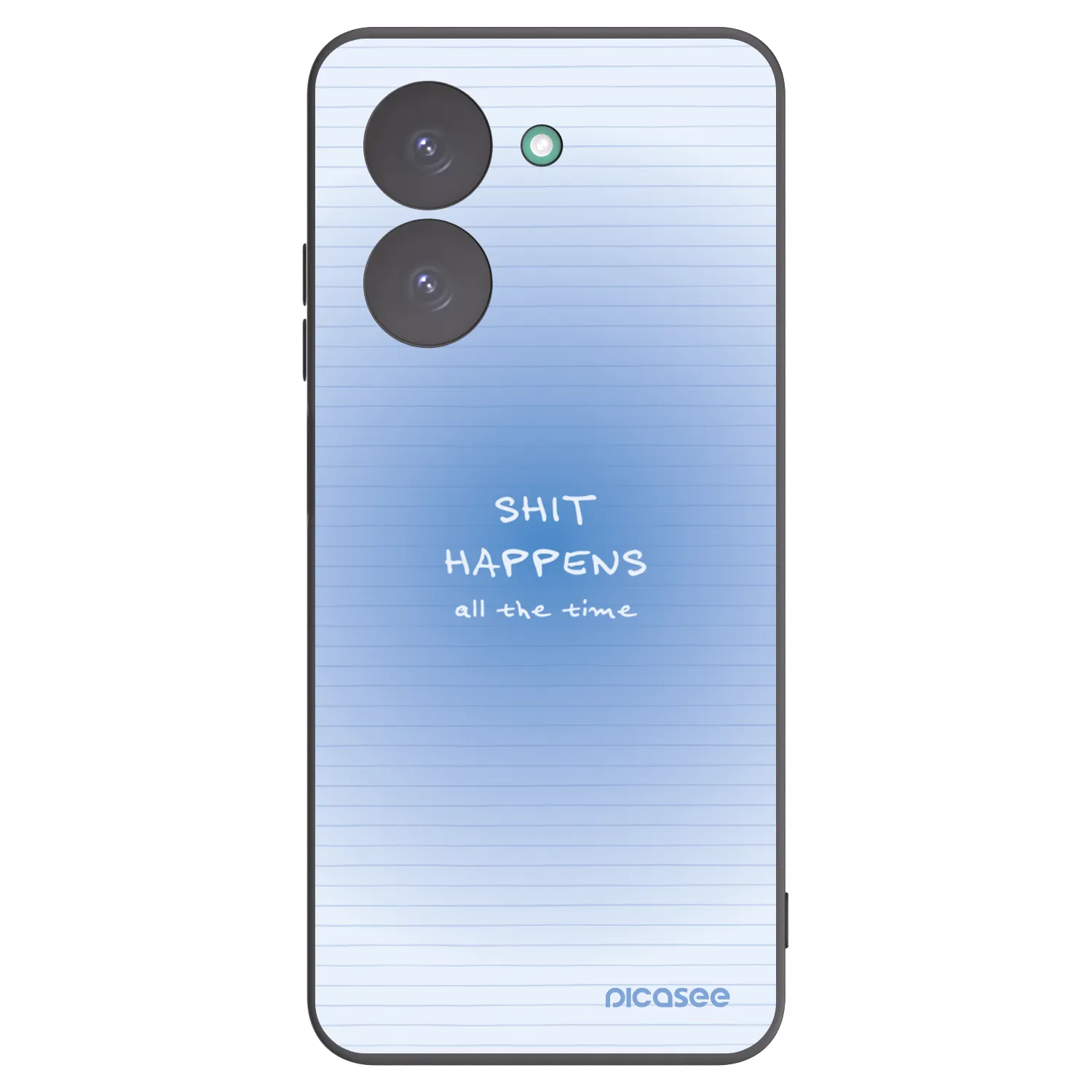 Picasee Μαύρη θήκη σιλικόνης για Xiaomi Redmi A5 - Oops Memo