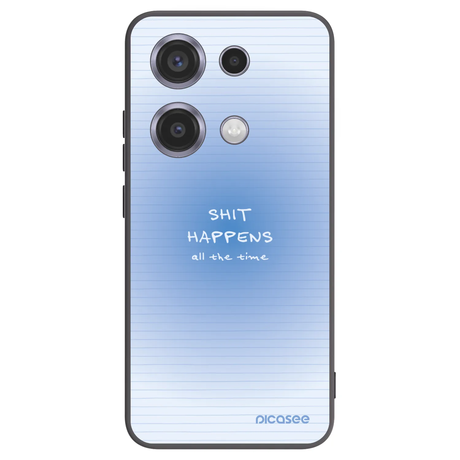 Picasee Μαύρη θήκη σιλικόνης για Xiaomi Redmi Note 14S - Oops Memo