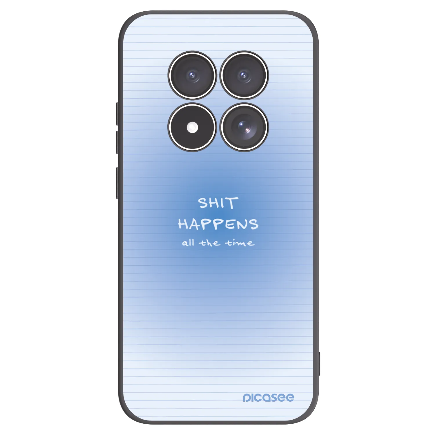 Picasee Μαύρη θήκη σιλικόνης για Xiaomi Redmi Note 15 Pro 4G - Oops Memo