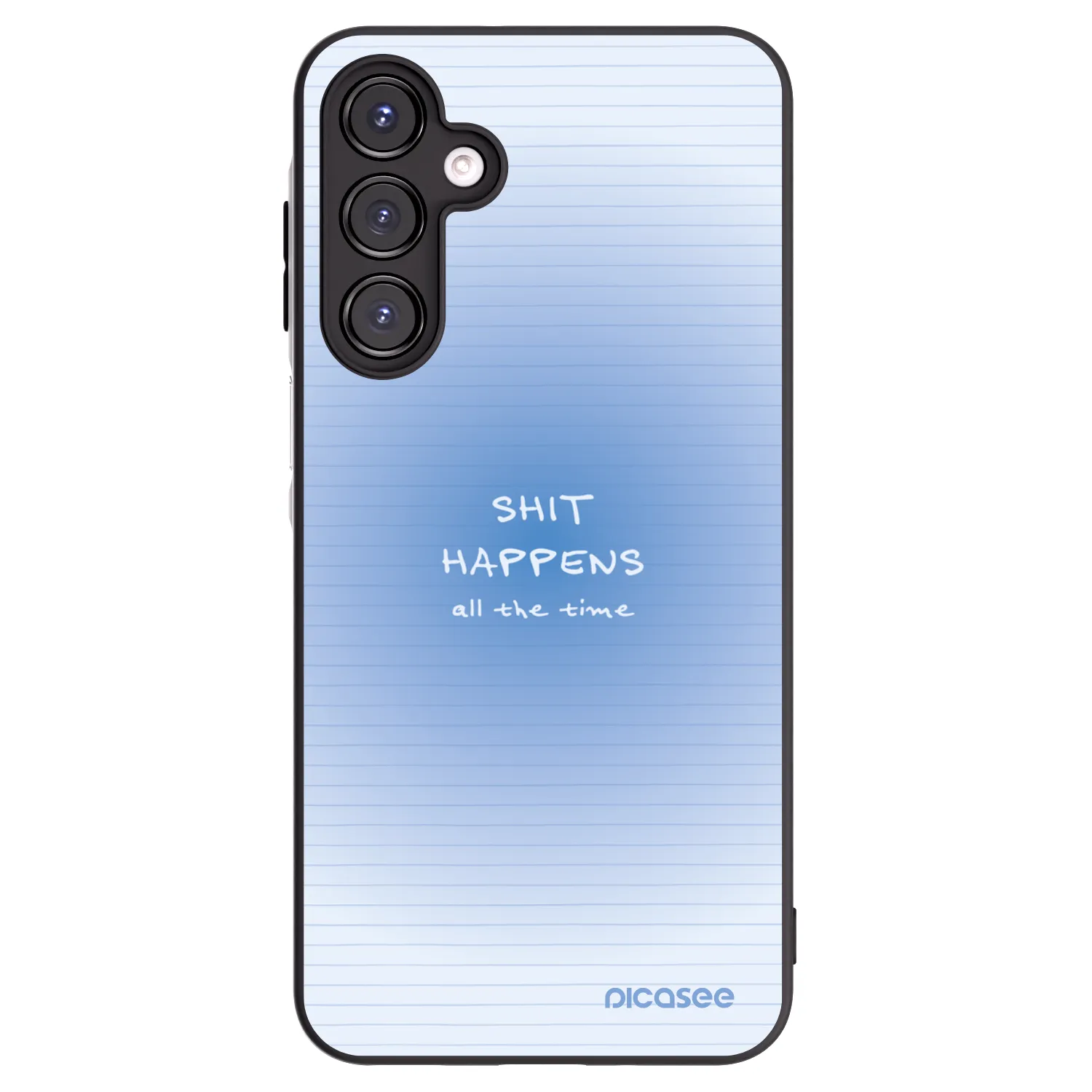 Picasee Μαύρη θήκη σιλικόνης για Samsung Galaxy A16 4G - Oops Memo