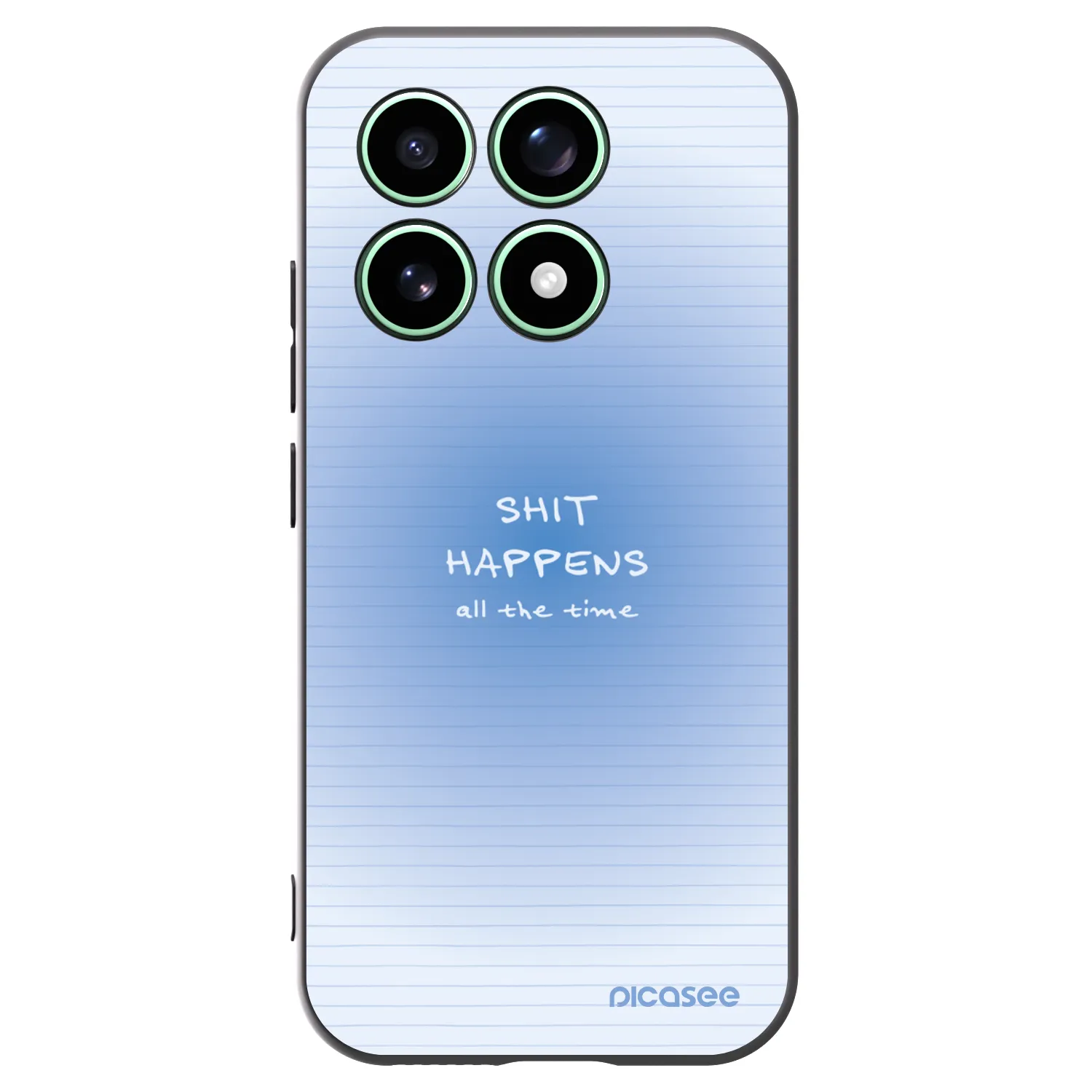Picasee Μαύρη θήκη σιλικόνης για Xiaomi 17 - Oops Memo