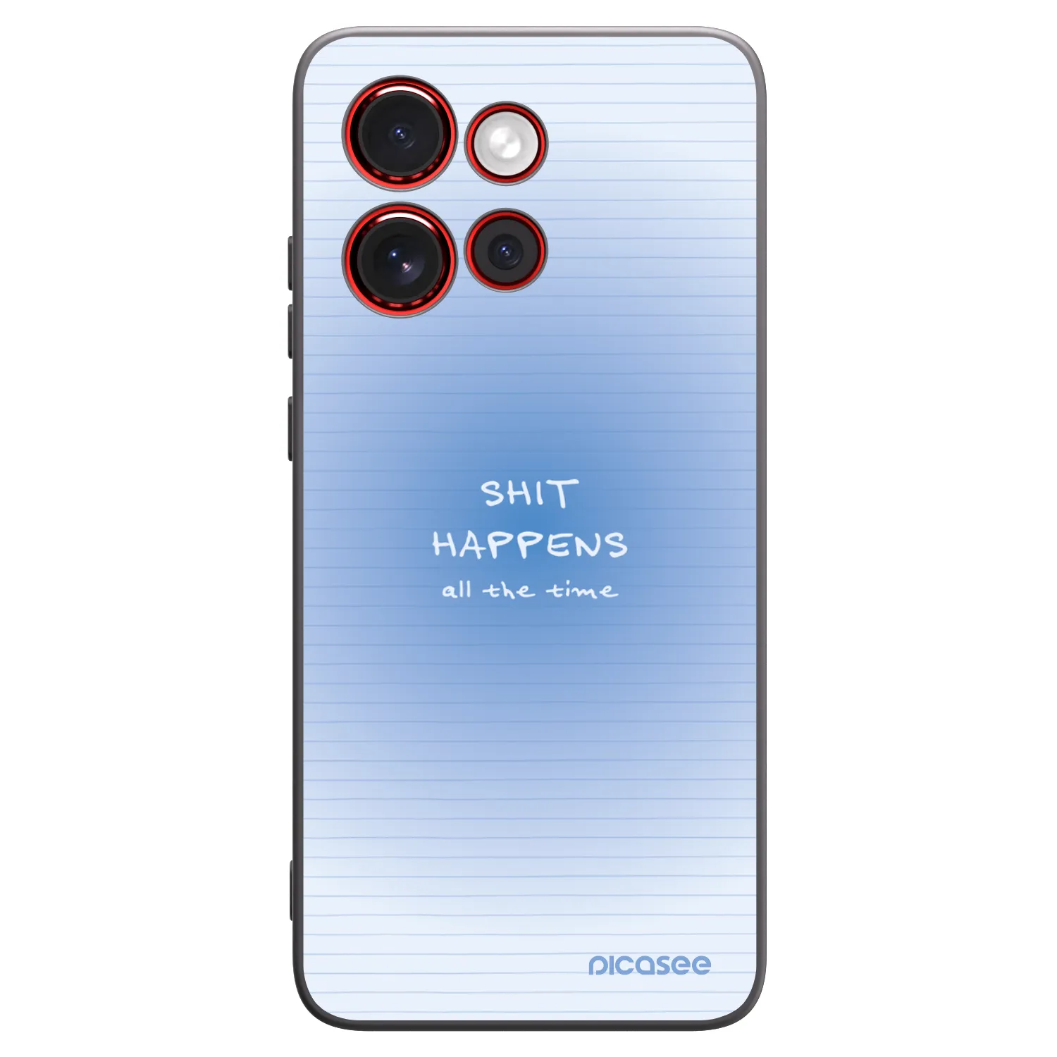 Picasee Μαύρη θήκη σιλικόνης για Motorola Edge 60 Neo 5G - Oops Memo