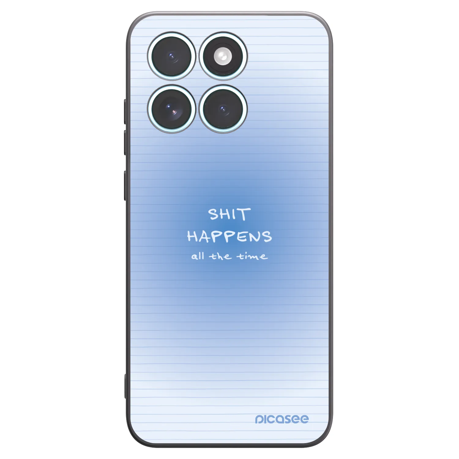 Picasee Μαύρη θήκη σιλικόνης για Motorola Edge 70 Fusion - Oops Memo